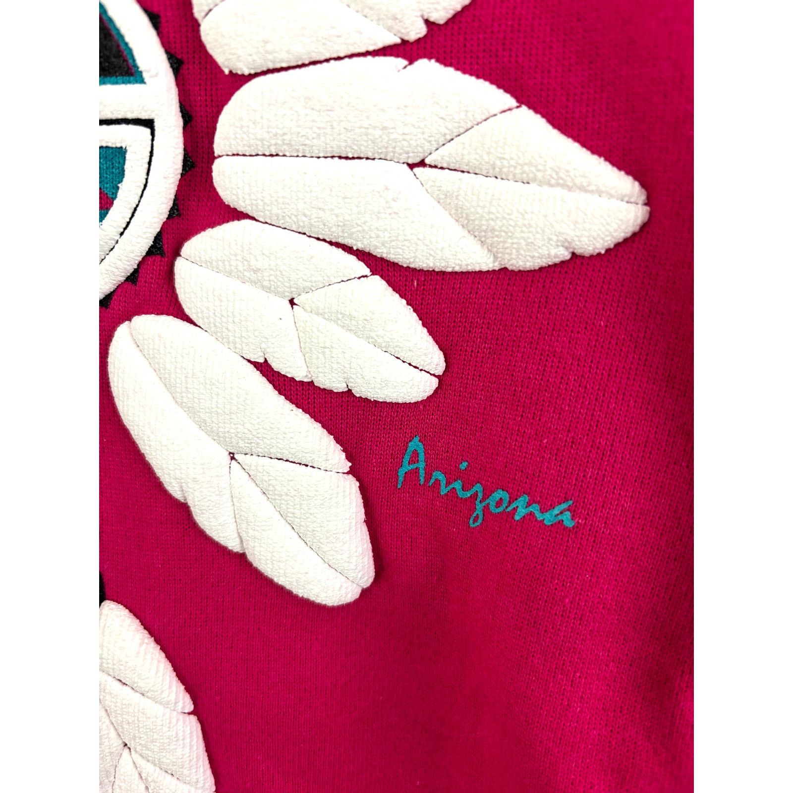 Hanes Vtg 80s Puff Paint Dreamcatcher Arizona Sweatshirt Large USA Size L / US 10 / IT 46 - 7 Thumbnail