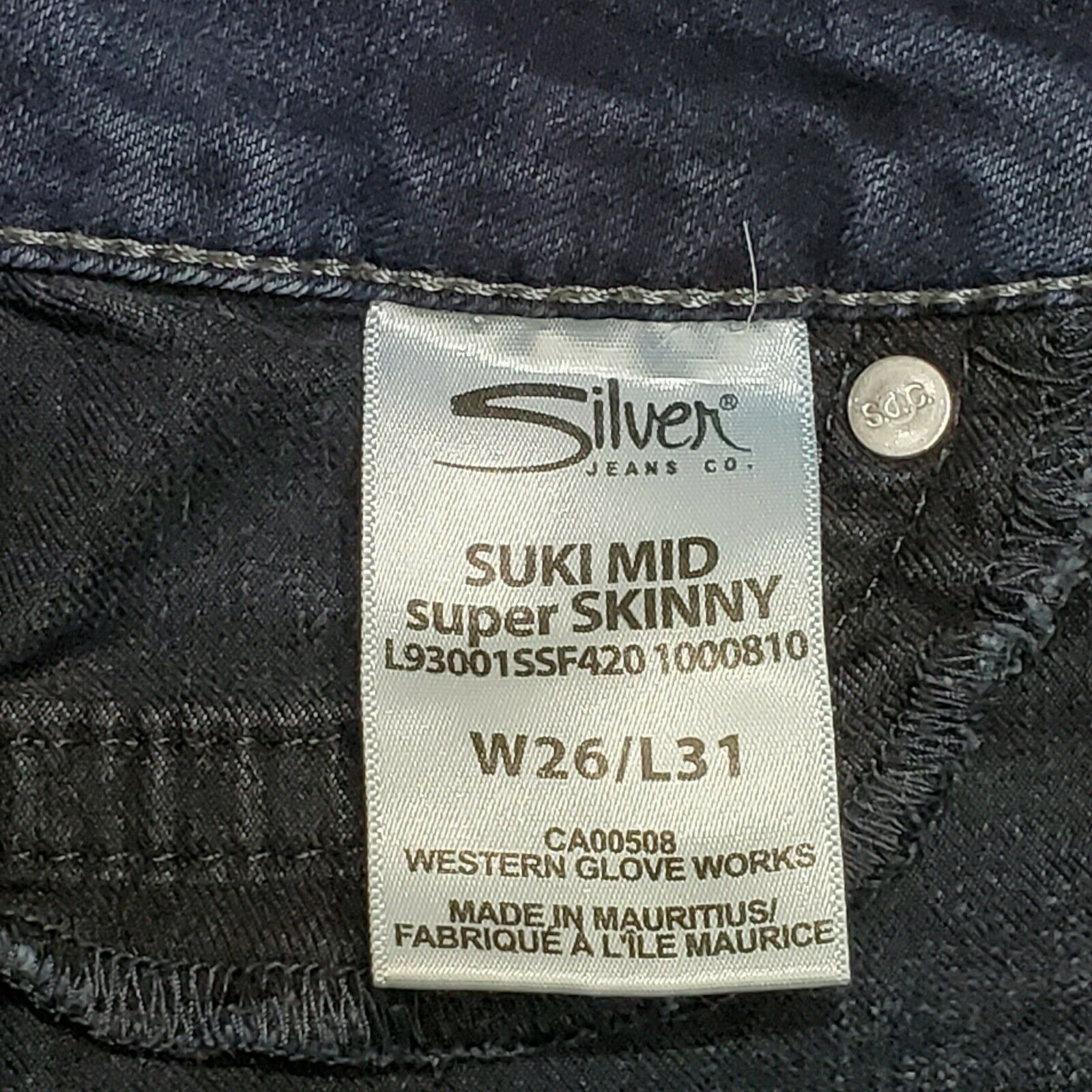 Other Silver Suki Super Stretch Medium Wash Women Size 26/31 Size 25" / US 0 / IT 36 - 8 Thumbnail