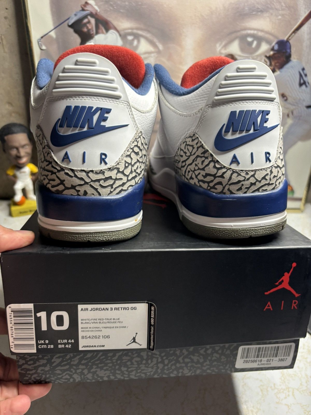 Jordan Brand Jordan Retro 3 ‘true blue’ Size US 10 / EU 43 - 7 Thumbnail