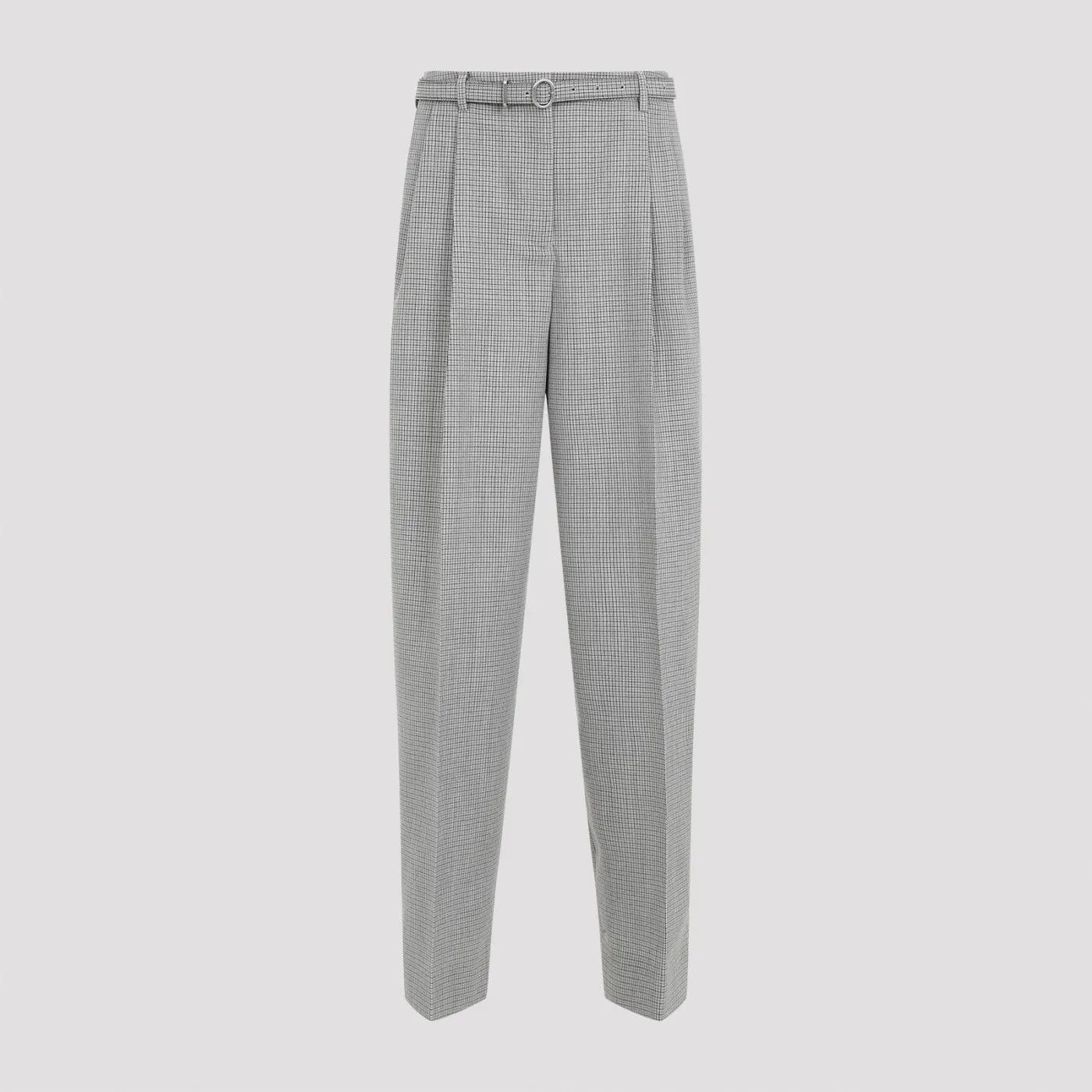 Jil Sander o1y1025 Casual Pant in Light Gray Size 26" / US 2 / IT 38 - 1 Thumbnail