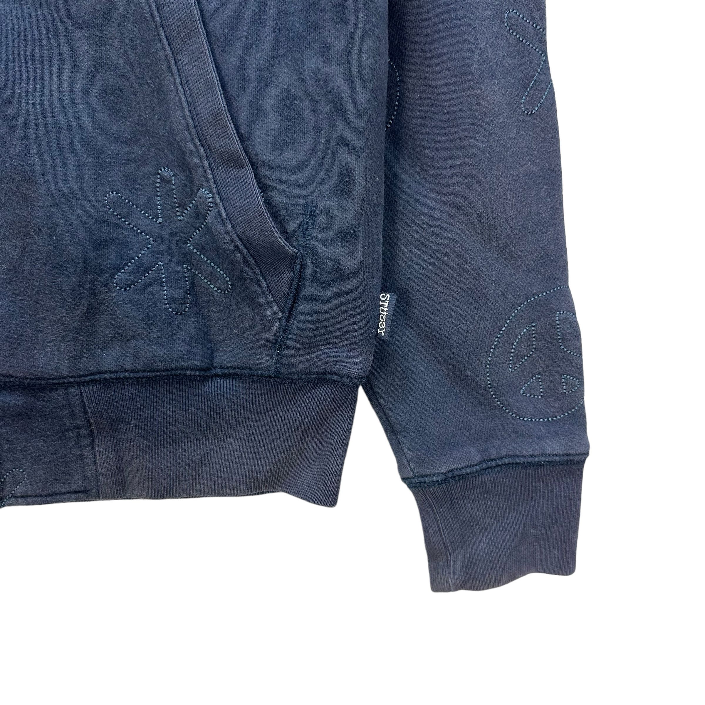 Stussy STUSSY ALLOVER STITCHES LOGO ZIPPER HOODIES #8904-037 Size US S / EU 44-46 / 1 - 5 Thumbnail