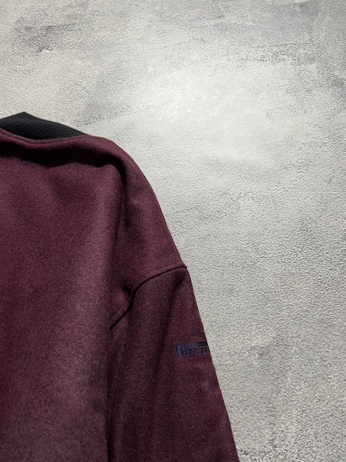 Vintage Y2k Thrashed Porsche Cup Firelli Wool Bomber Jacket 90’s Size US M / EU 48-50 / 2 - 14 Thumbnail