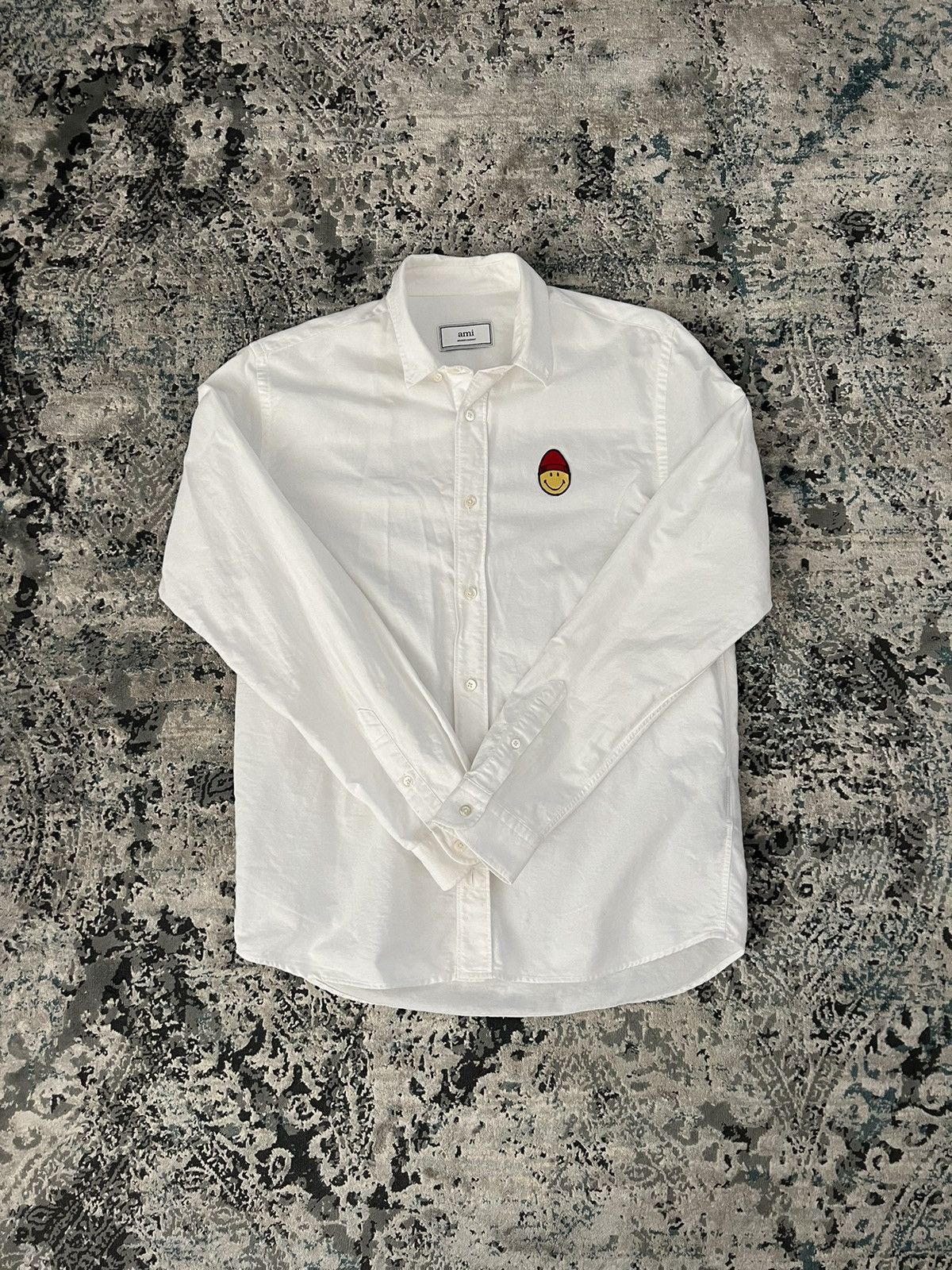 AMI AMI x Smiley Button-Down Oxford Shirt Size US M / EU 48-50 / 2 - 1 Thumbnail
