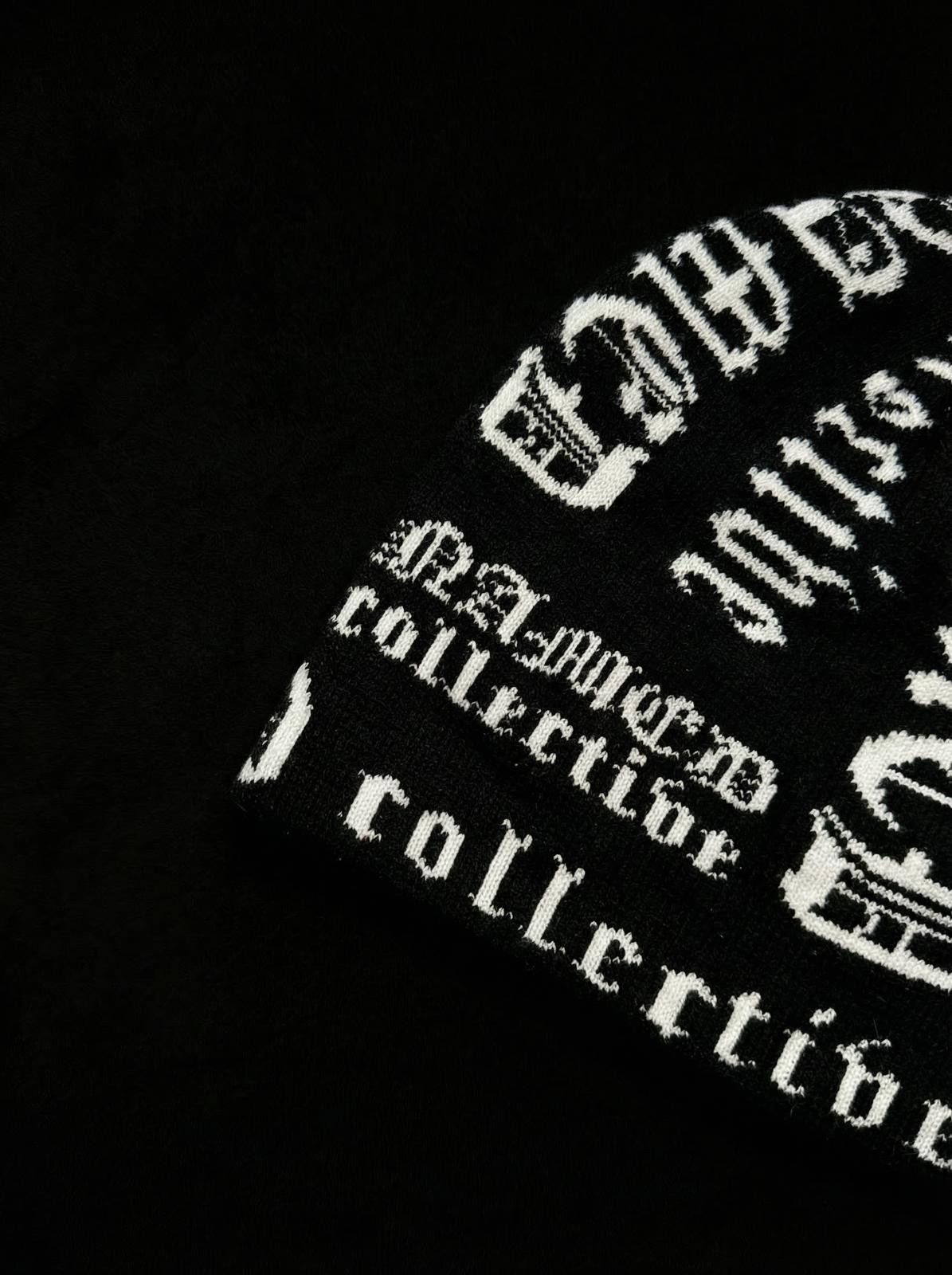 Named Collective Named Collective Gothic Lettering No Cuff Knit Black Beanie Size ONE SIZE - 4 Thumbnail
