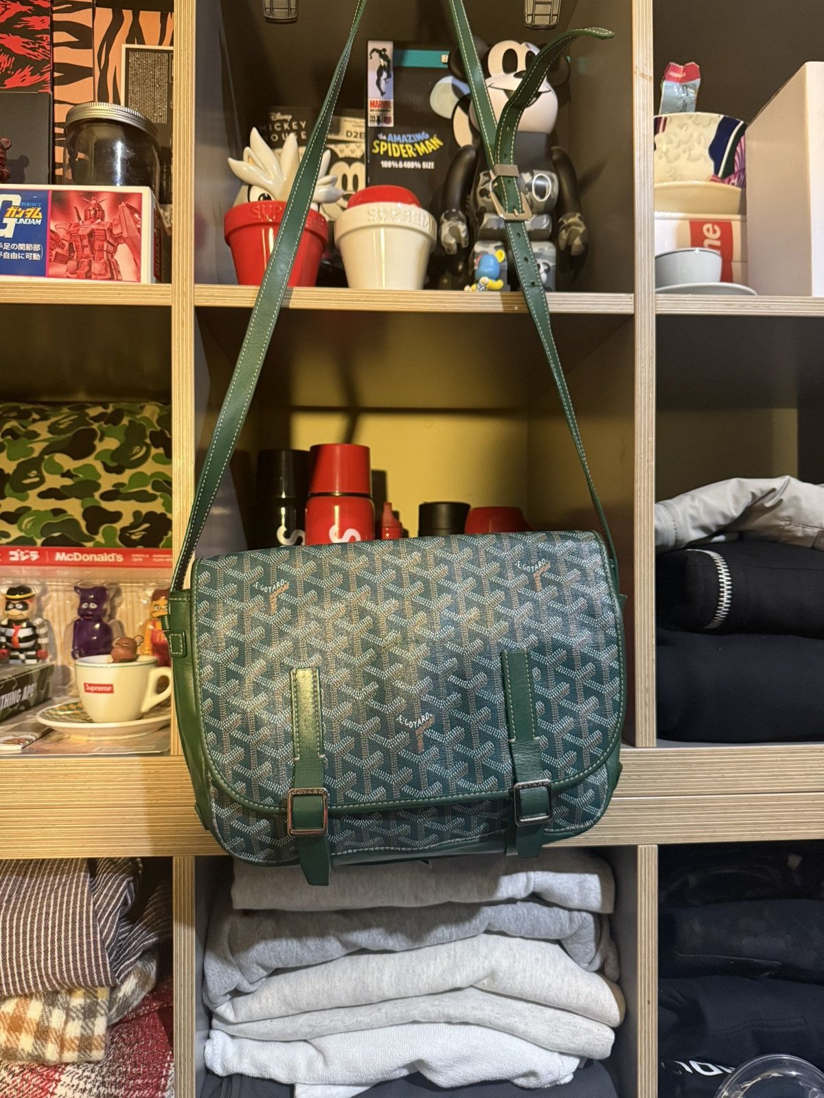Goyard Goyard Belvedere MM Messenger Bag Green Size ONE SIZE - 1 Thumbnail