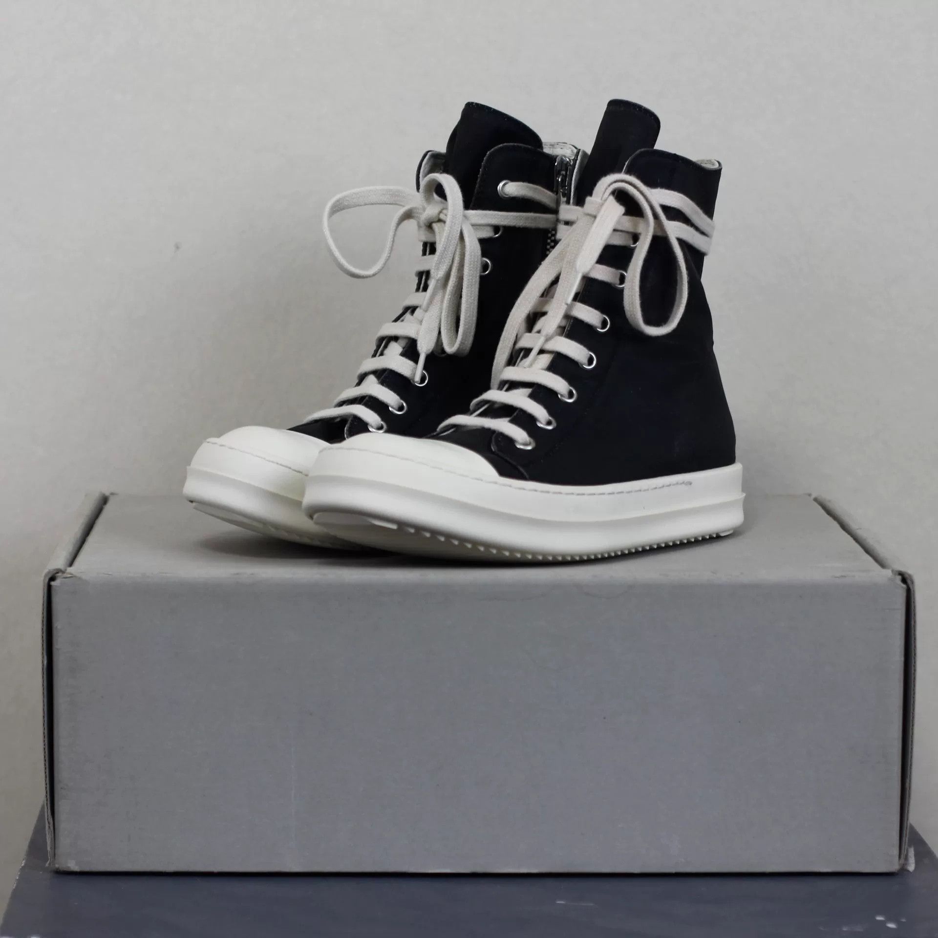 Rick Owens Drkshdw rick owens drkshdw high top sneakers Size US 5 / IT 35 - 1 Thumbnail