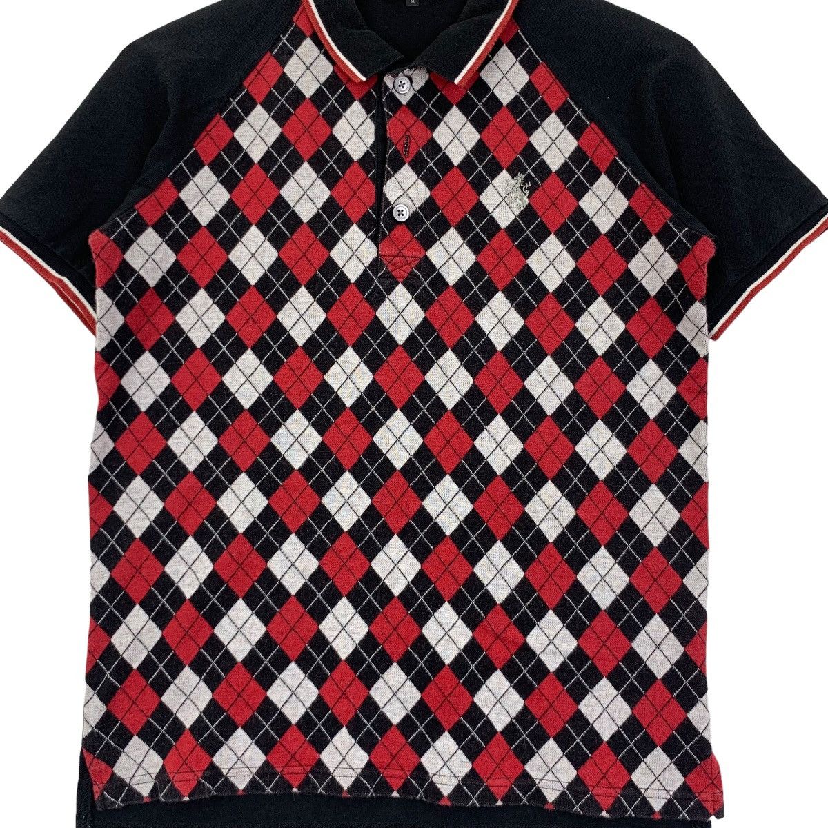 Vintage Vintage EDGE RUPERT ARGYLE Pattern Polo Tee Shirt Top Over Size M / US 6-8 / IT 42-44 - 3 Thumbnail
