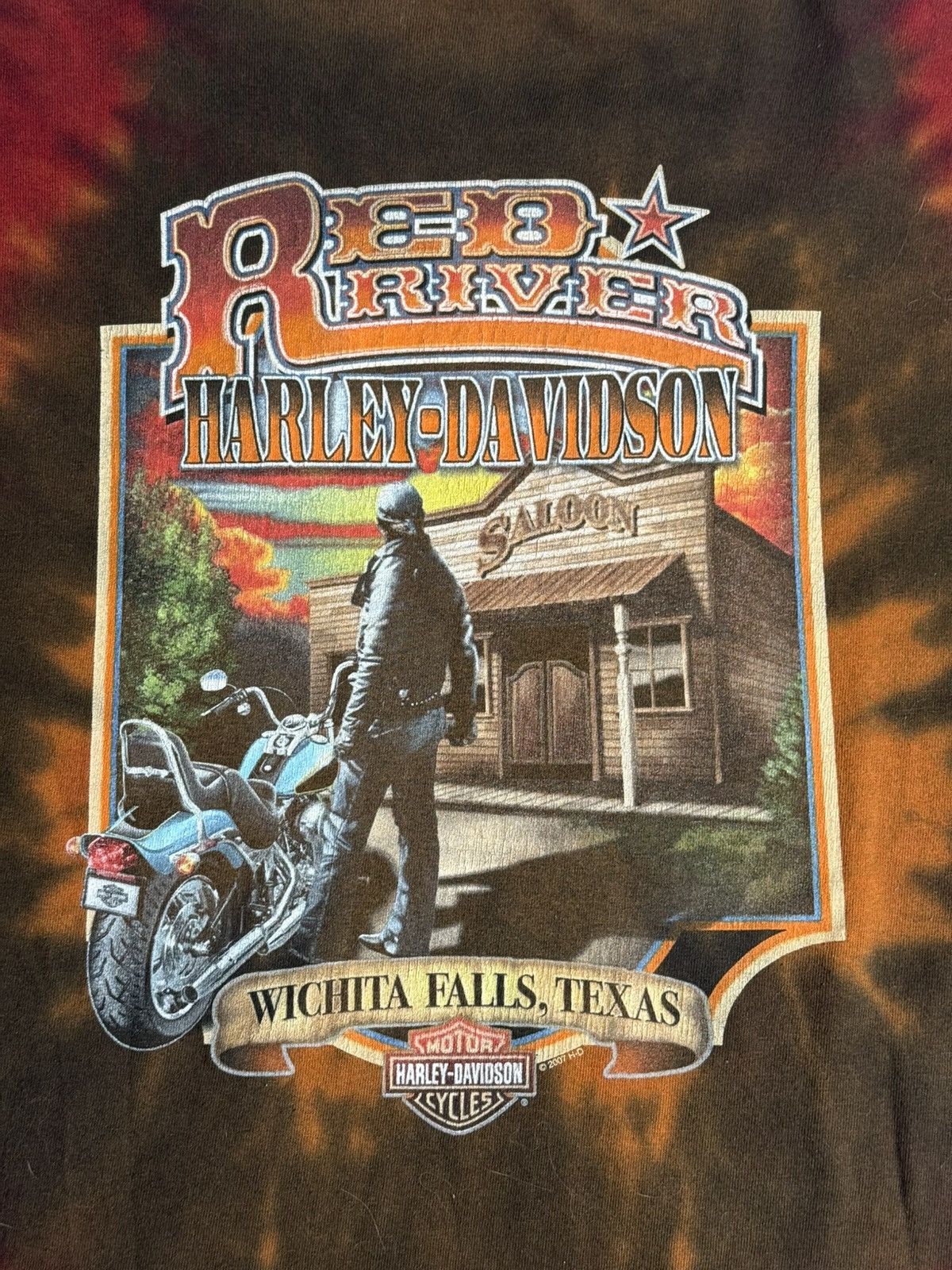Harley Davidson VINTAGE Y2K Harley Davidson Firebird Tee “Tie-Dye” [ L ] PRE Size US L / EU 52-54 / 3 - 6 Thumbnail