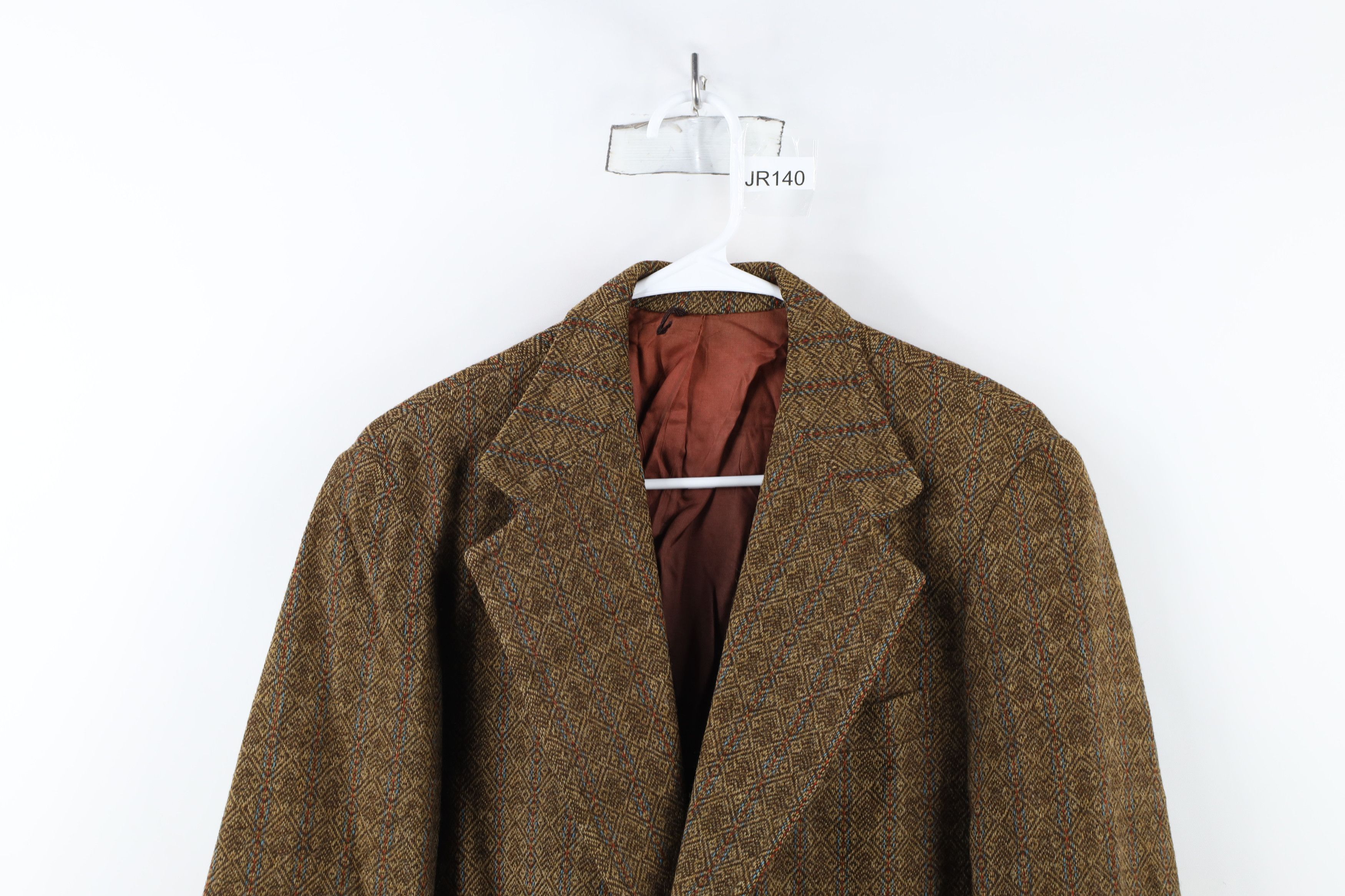 Vintage Vintage 60s 70s Streetwear Geometric Coat Blazer Jacket USA Size US L / EU 52-54 / 3 - 2 Thumbnail