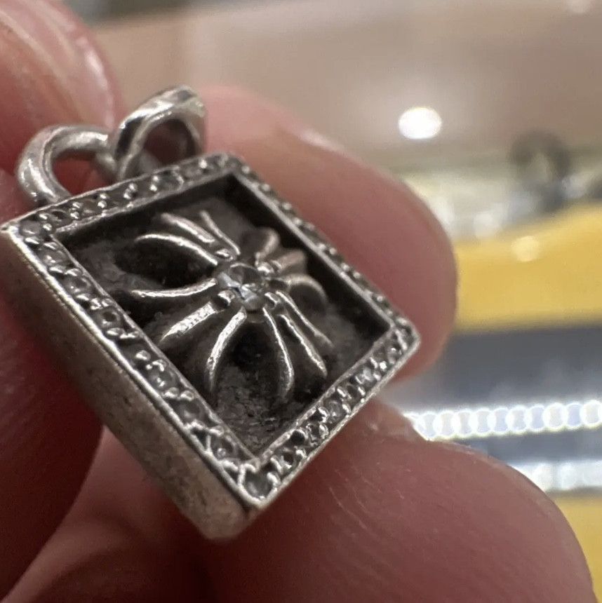 Chrome Hearts Cross Diamond Paved Frame Pendant (PreOwned) Size ONE SIZE - 3 Thumbnail