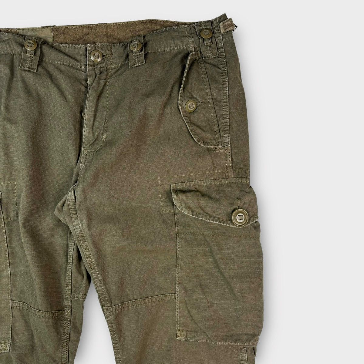 Polo Ralph Lauren Polo Ralph Lauren Slub Canvas Cargo Outdoor Pants in Olive Size US 34 / EU 50 - 7 Thumbnail