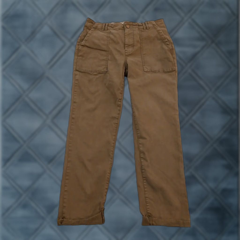Vintage Pilcro Ankle Pants Womens Size 27 Green Cuffed 28x25 Mid Rise Pants Womens Size 27" / US 4 / IT 40 - 1 Thumbnail