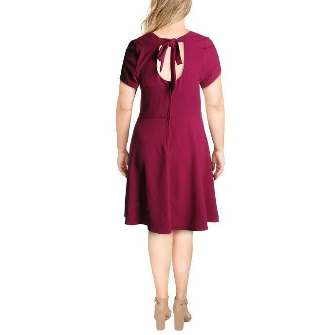 Other $69.00 B Darlin Trendy Plus Size Bow-Back Skater Dress, 22W Size ONE SIZE - 2 Thumbnail