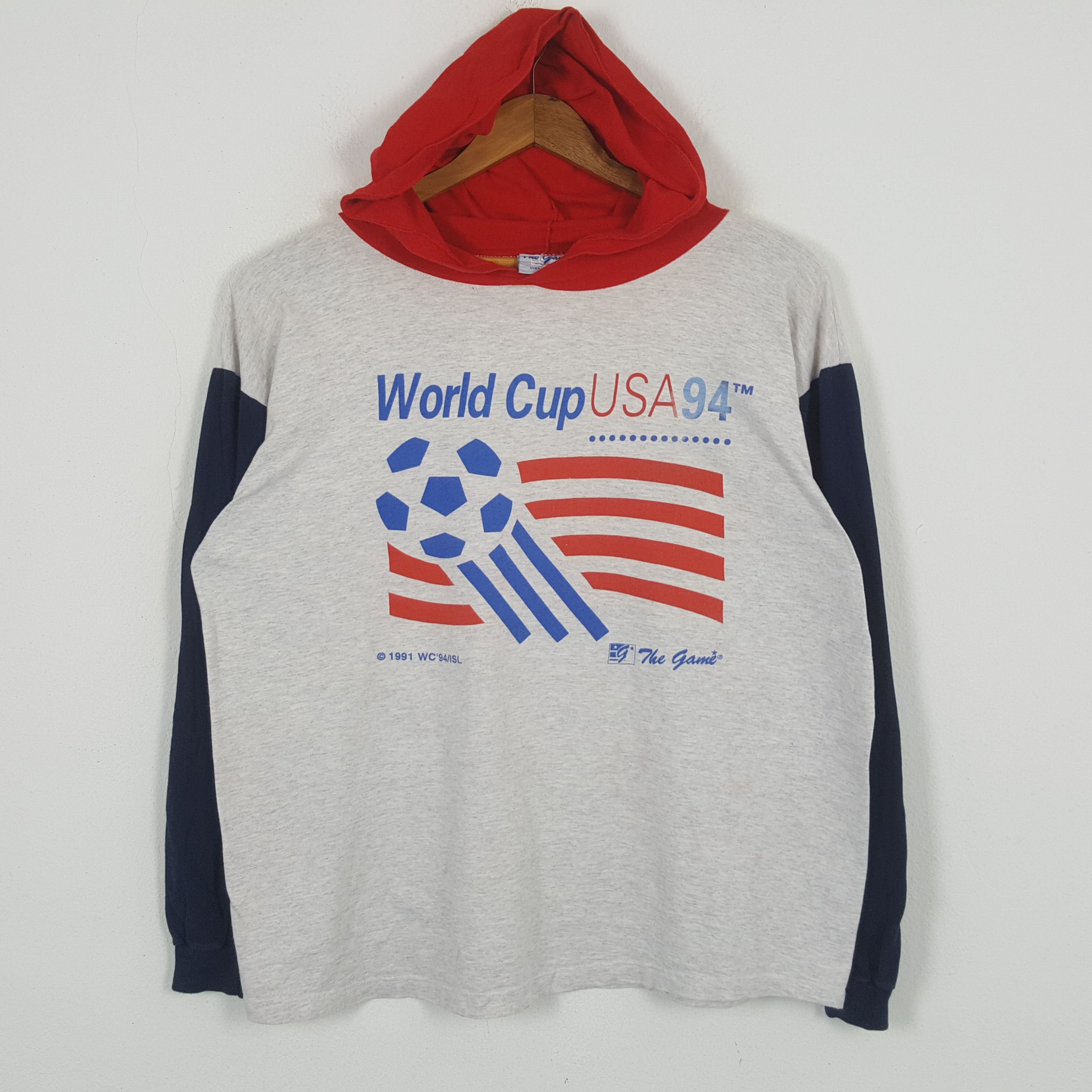 The Game × Vintage Vintage WORLD CUP USA 94 Sportswear Hoodies C285N180 Size US XL / EU 56 / 4 - 1 Thumbnail