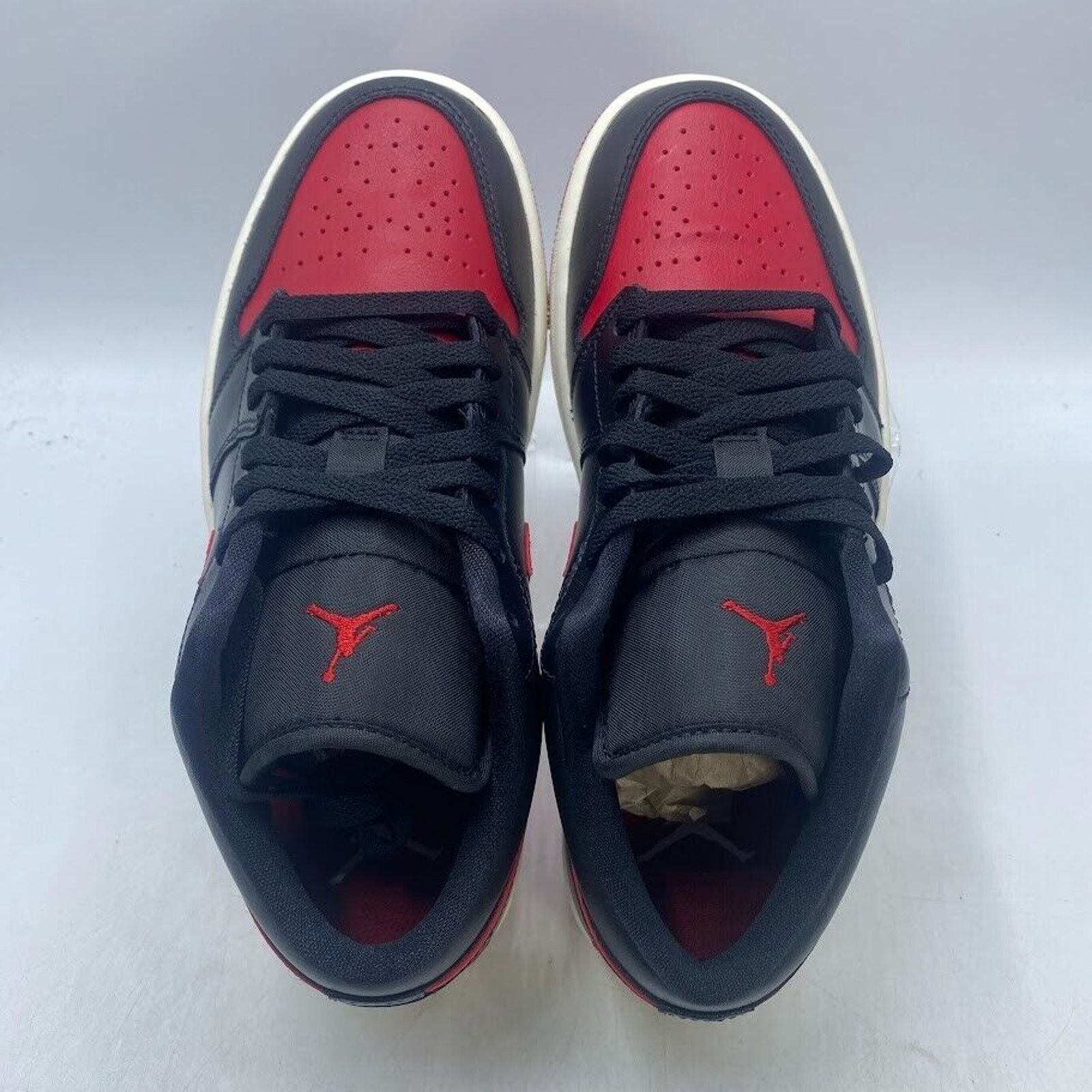Nike New Nike Jordan 1 Low Bred Sail Black Red DC0774-061 SZ 8W Size US 8 / IT 38 - 6 Thumbnail