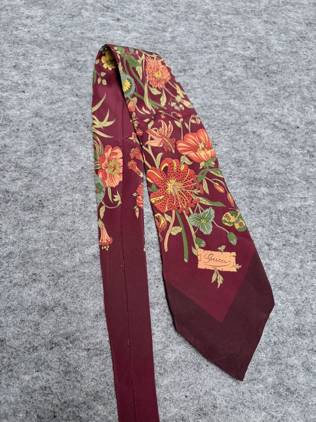 Gucci Vintage Gucci Flower Pattern Ties Size ONE SIZE - 8 Thumbnail