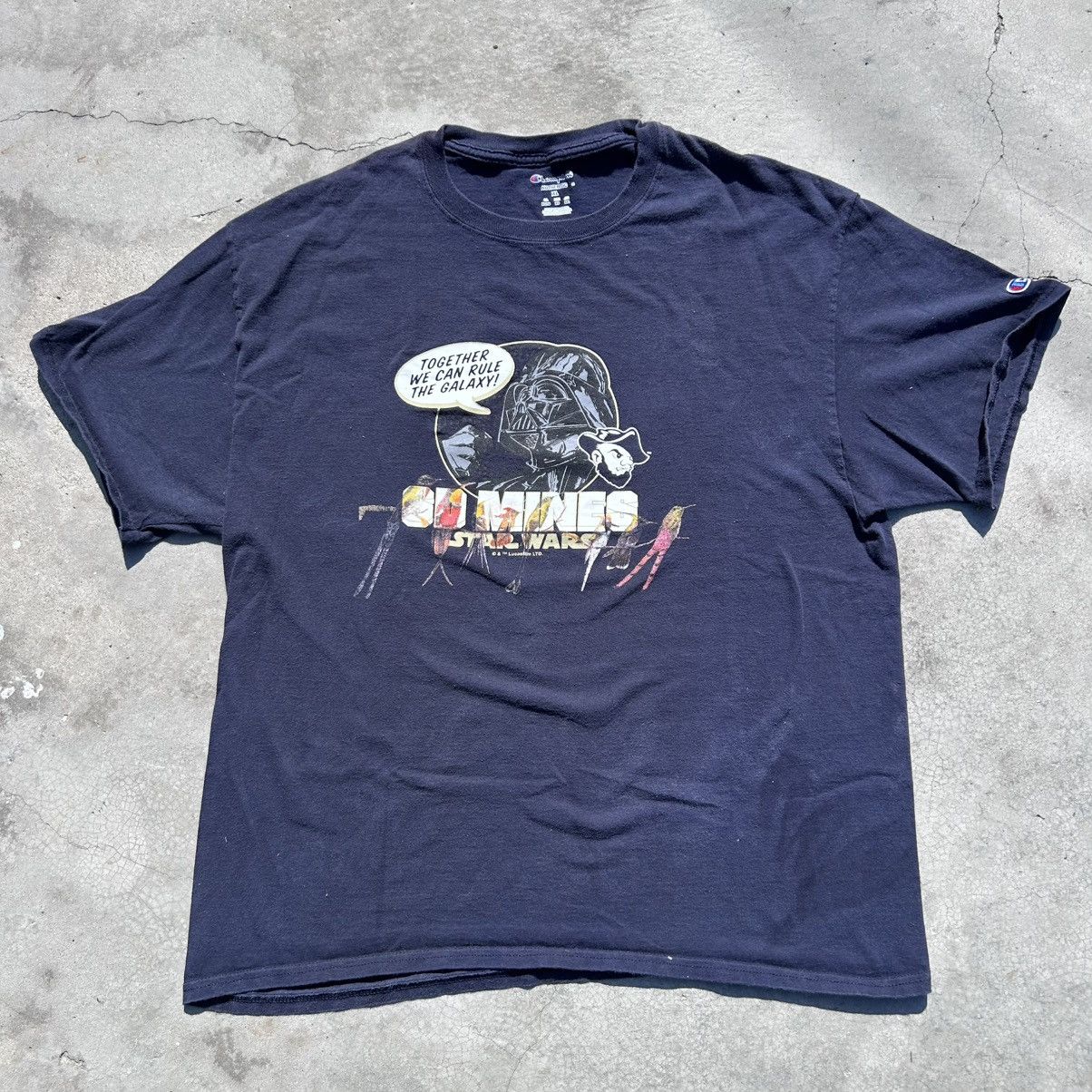 Champion 1. Vintage Champion × Star Wars CU Mines / Darth Vader Tee Size US XL / EU 56 / 4 - 1 Thumbnail