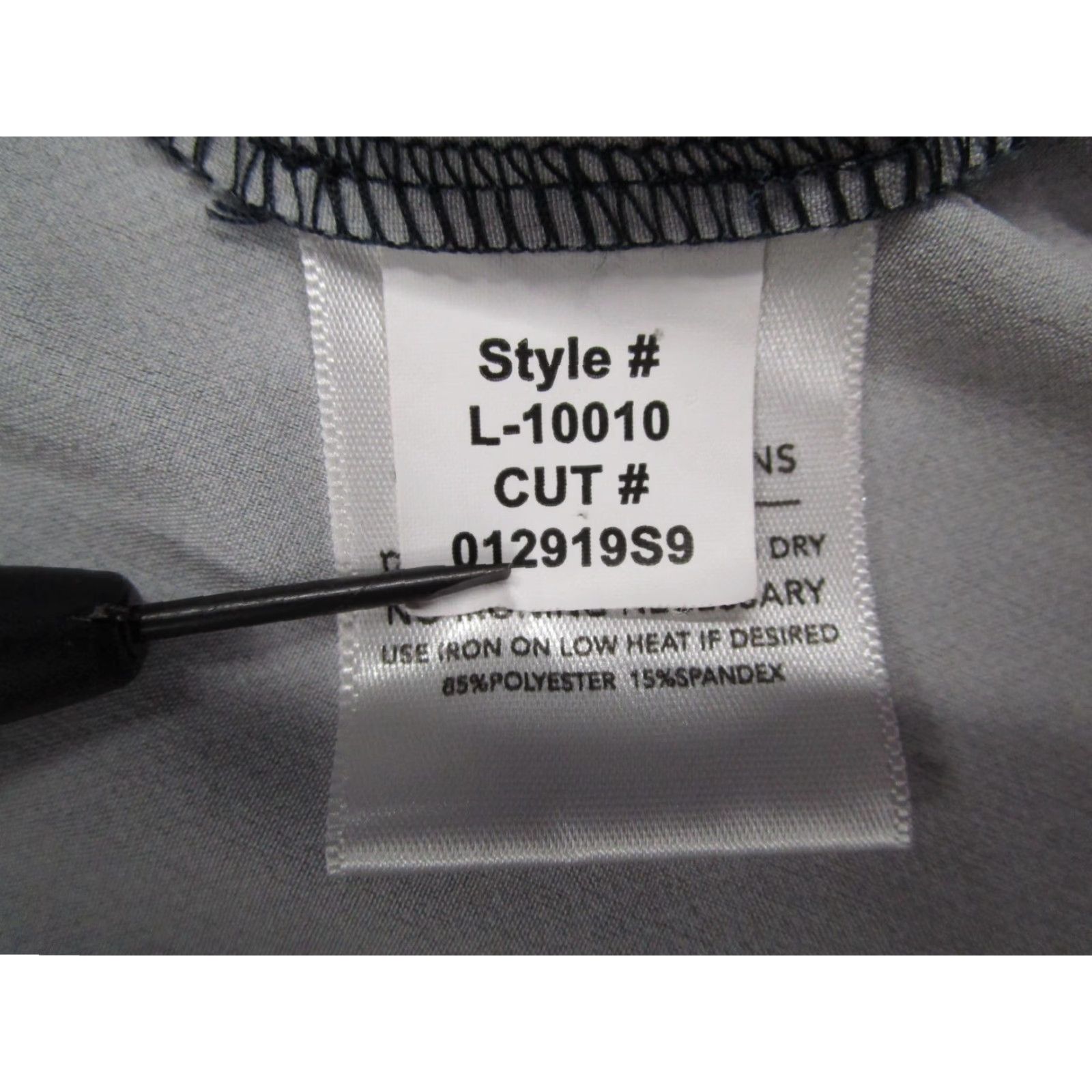 Mizzen+Main Mizzen+Main Leeward Dress Shirt Mens 2XL Gray Trim Fit Stretch L-10010 Size 48R - 4 Thumbnail