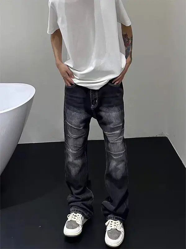 Japanese Brand Vintage Street Skateboarding Washed Faded Black Jeans Size US 28 / EU 44 - 2 Thumbnail