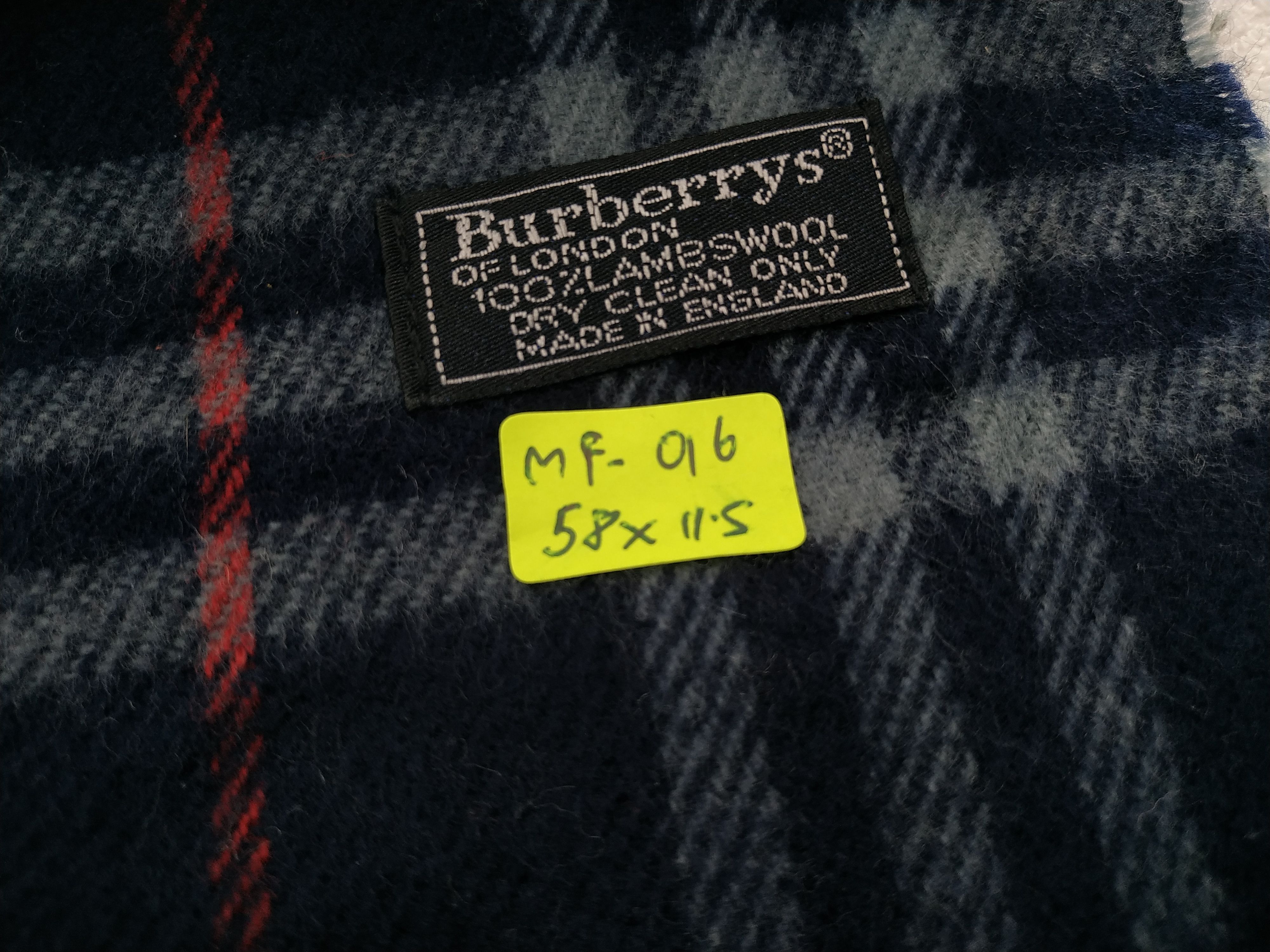 Burberry Vintage Burberry Wool Scarf/Muffler/Neckwear MF016 Size ONE SIZE - 6 Thumbnail