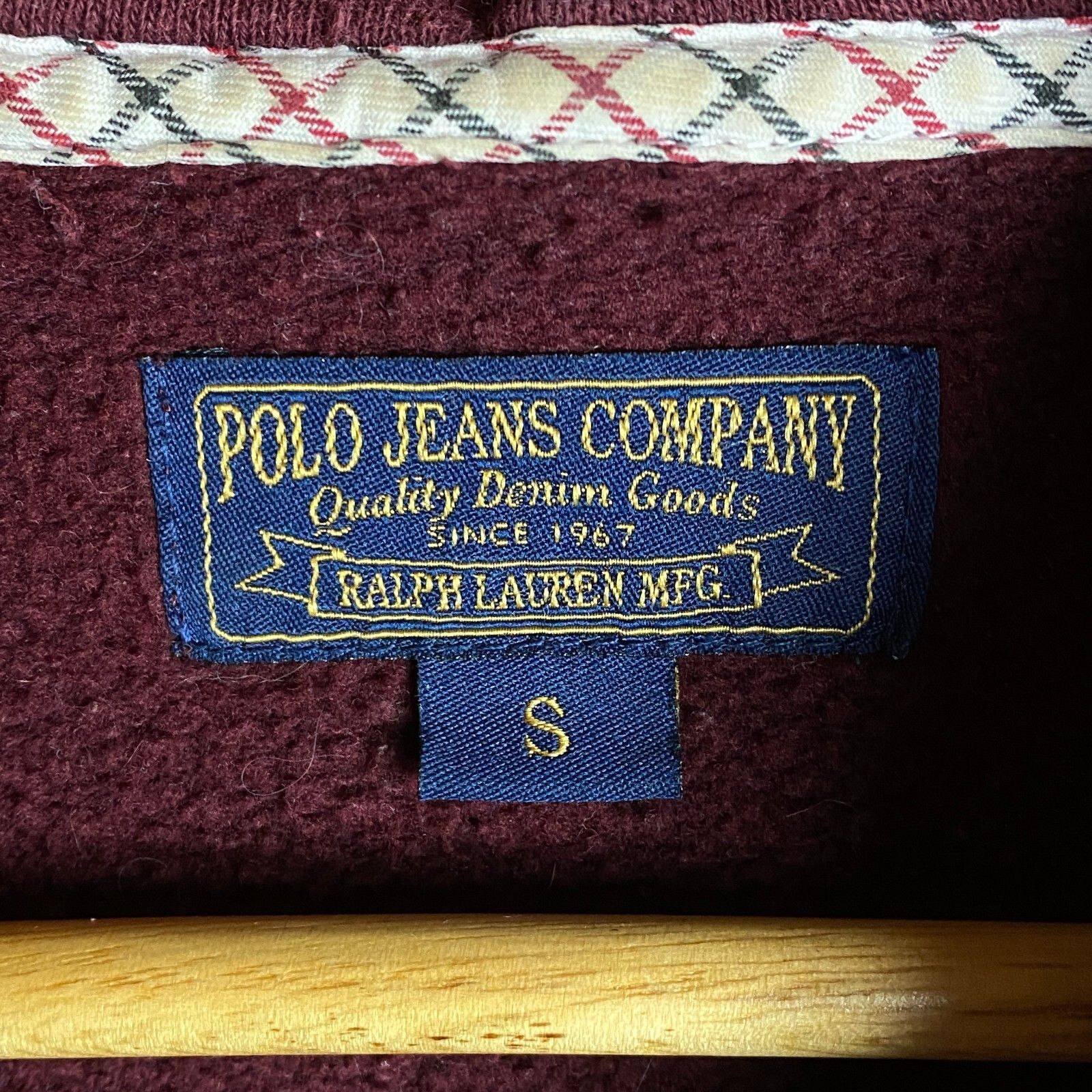 Ralph Lauren Polo Jeans Company Zip Hoodie Women's Red Long Sleeve ` Size S / US 4 / IT 40 - 7 Thumbnail
