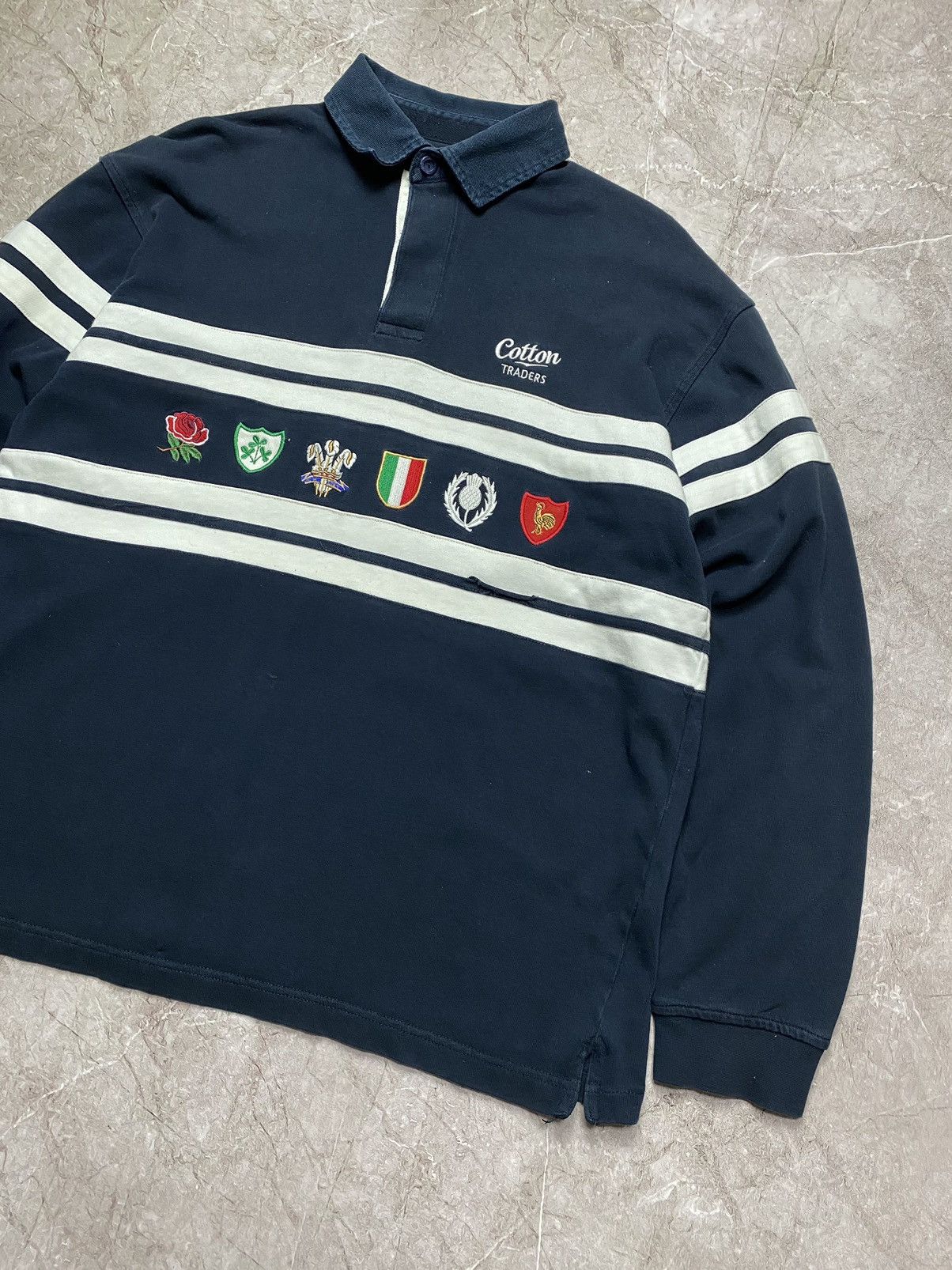 Polo Ralph Lauren Cotton traders rugby long sleeve six nation Y2K Size US L / EU 52-54 / 3 - 2 Thumbnail