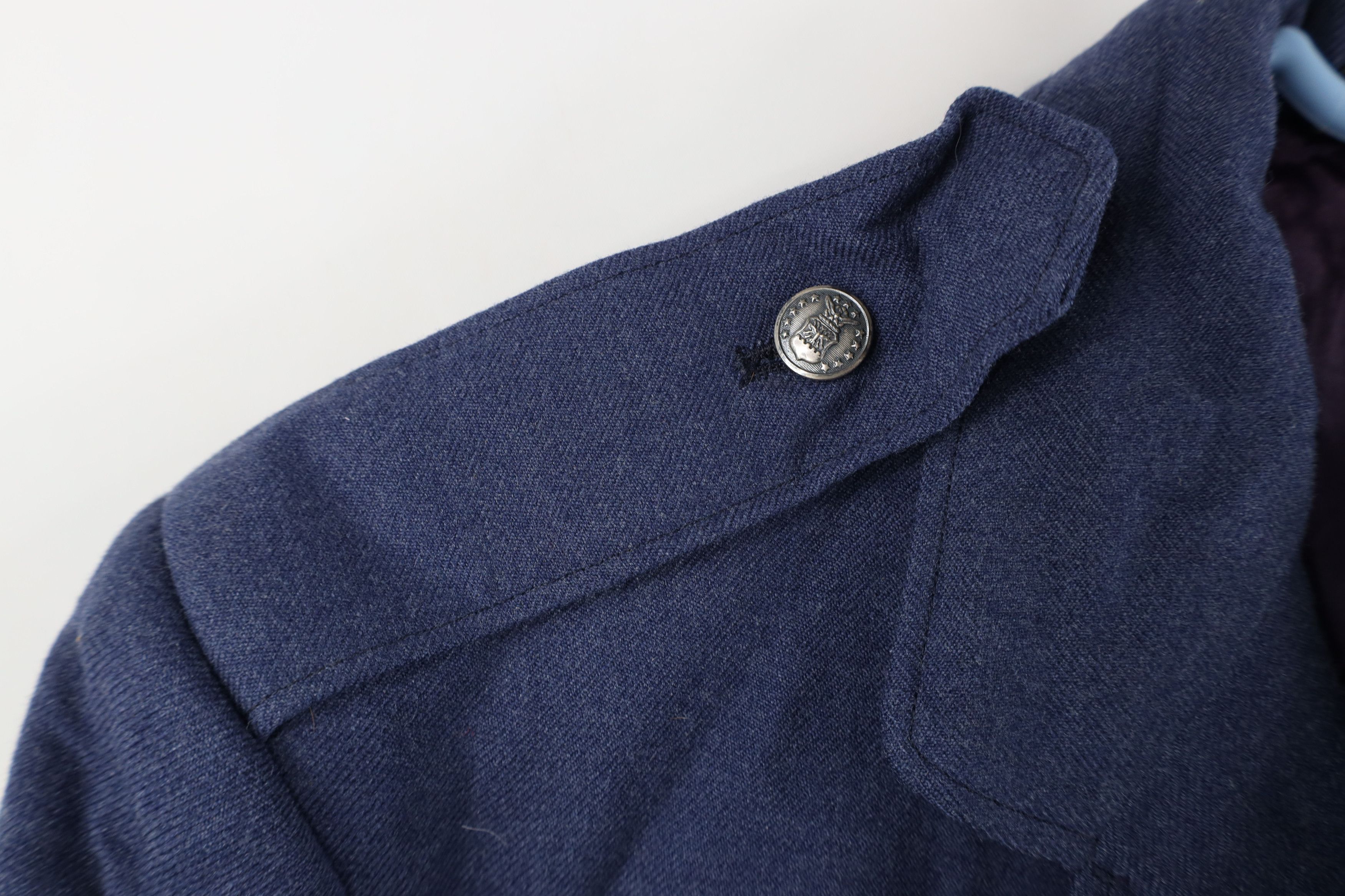 Vintage Vintage 60s Vietnam War Blue 1084 Officer Jacket Coat USA Size US L / EU 52-54 / 3 - 8 Thumbnail