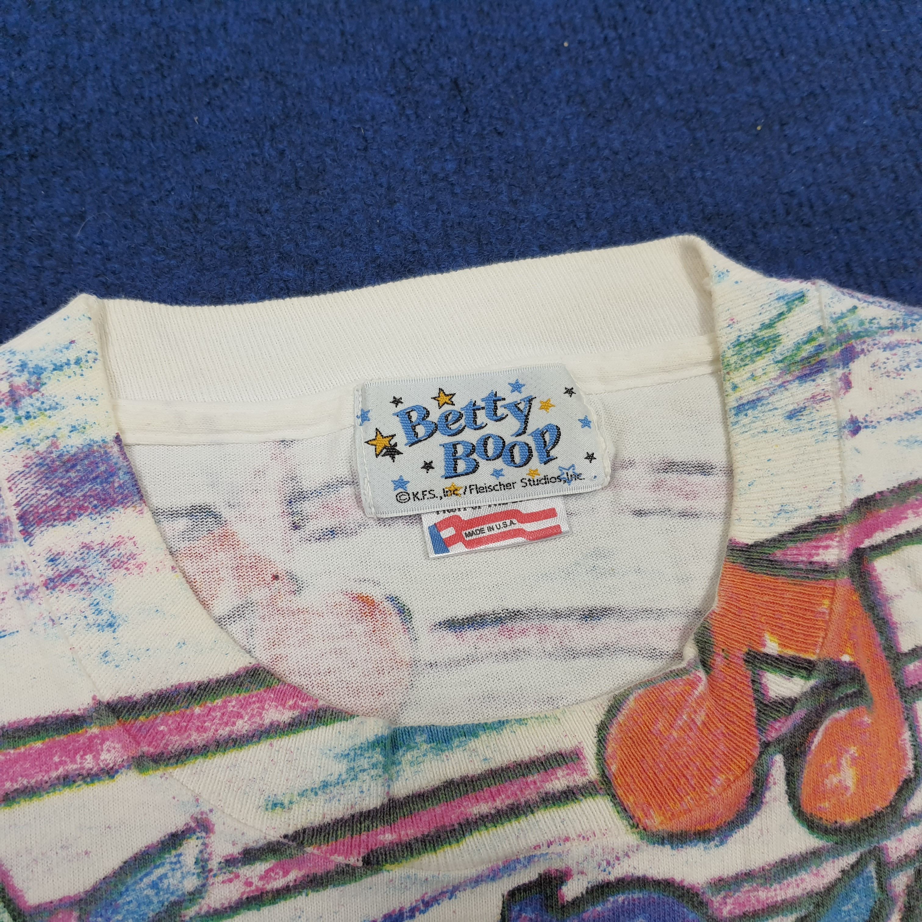 Cartoon Network × Vintage Vintage Betty Boop Overprinted Tshirt Size US M / EU 48-50 / 2 - 5 Thumbnail