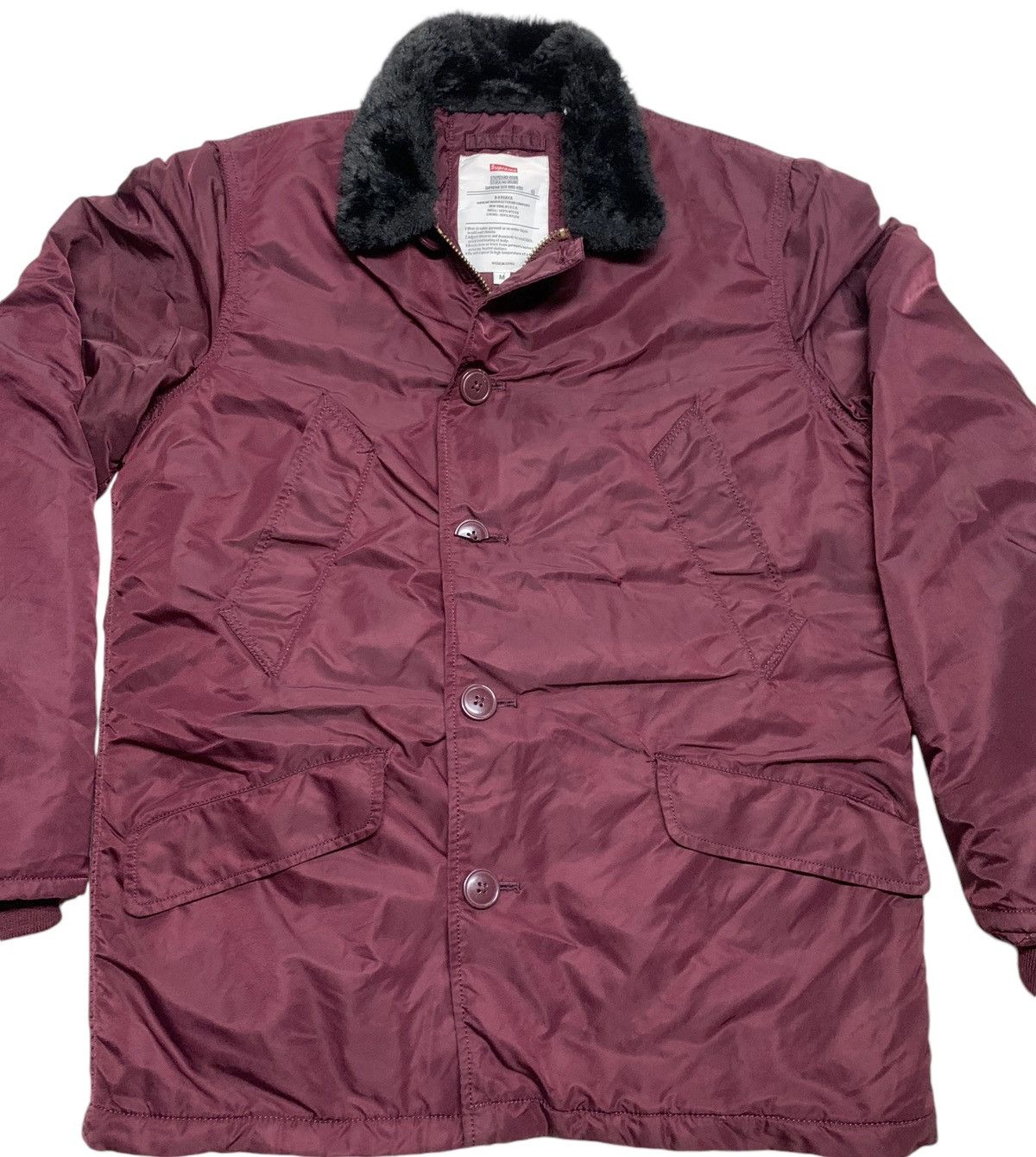 Supreme SUPREME BURGUNDY B-9 PARKA L Size US L / EU 52-54 / 3 - 4 Thumbnail
