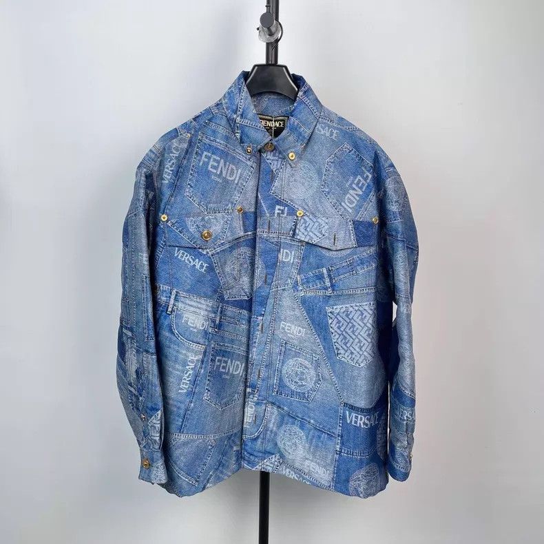 Versace Versace Collaboration shirt jacket jacket Size US M / EU 48-50 / 2 - 1 Thumbnail