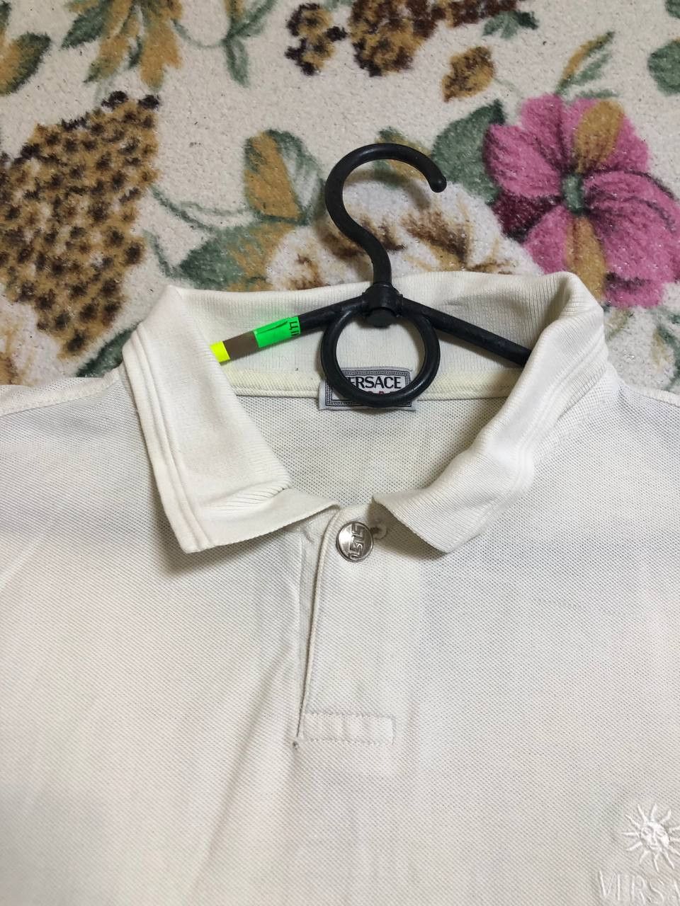 Versace Vintage Versace Sport Tennis White Tshirt polo Size US L / EU 52-54 / 3 - 12 Thumbnail