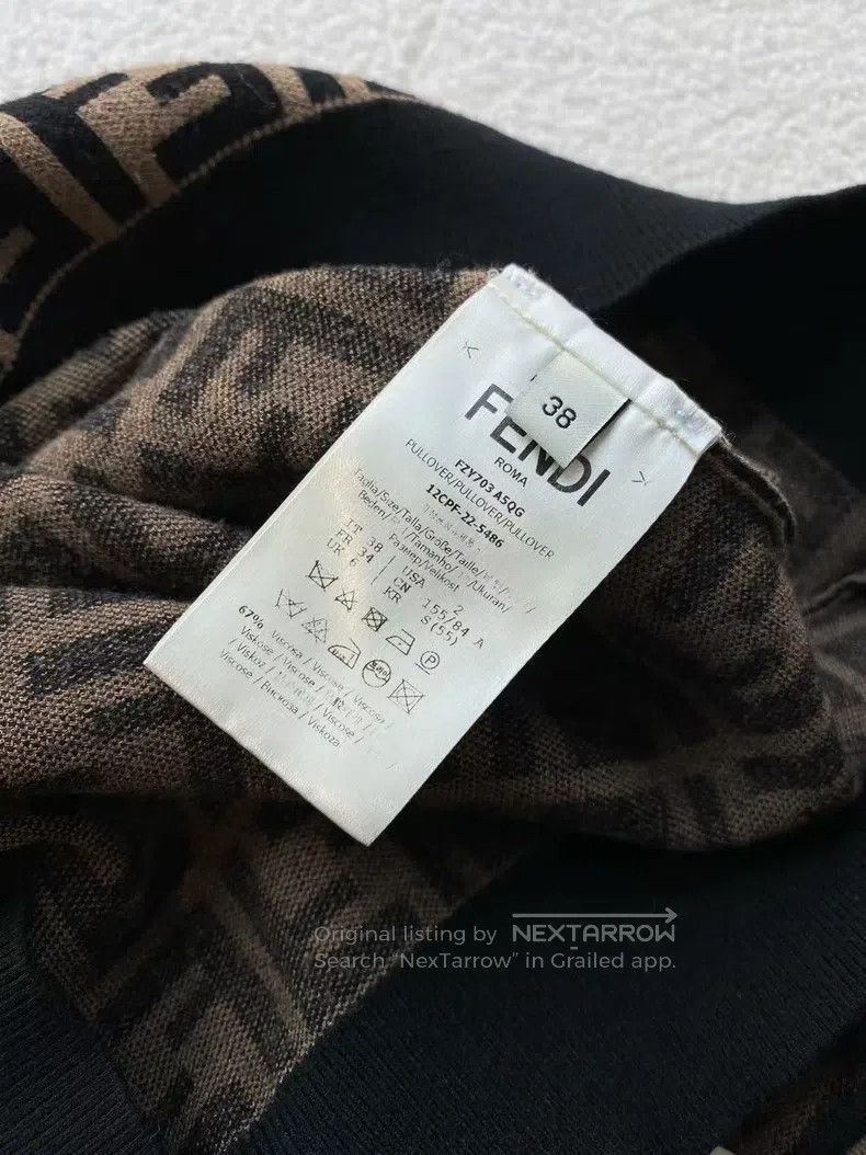 Fendi Fendi Viscose Fiber Camouflage Full Print Knit Top Size XS / US 0-2 / IT 36-38 - 4 Thumbnail