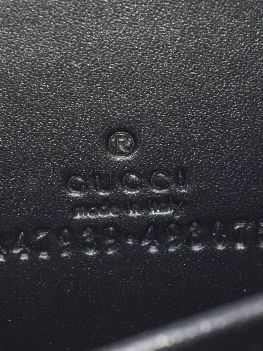 Gucci Gucci Leather Monogram Card Case Black Size ONE SIZE - 3 Thumbnail
