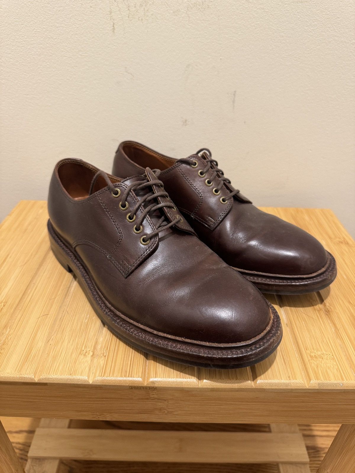 Grant Stone Grant Stone Country Derby Shoe Horween Brown CXL 6E Size US 6 / EU 39 - 1 Thumbnail