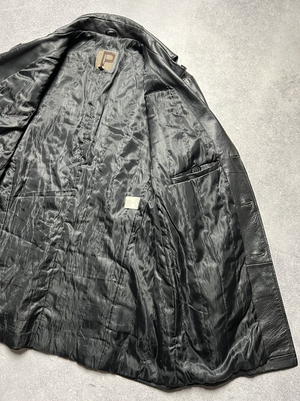 Vera Pelle Vintage Vera Pele Faded Leather Coat Jacket Size US L / EU 52-54 / 3 - 10 Thumbnail