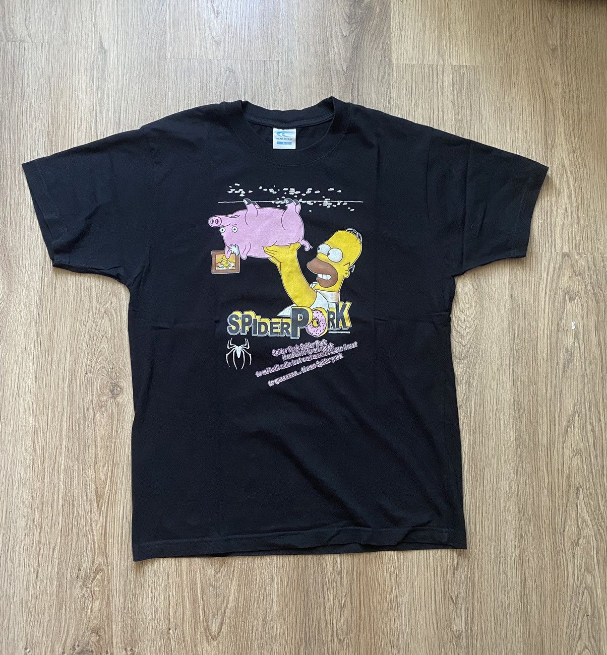Cartoon Network × The Simpsons × Vintage Vintage The Simpsons T Shirt “Spider Pork” Big Print Art Size US L / EU 52-54 / 3 - 1 Thumbnail