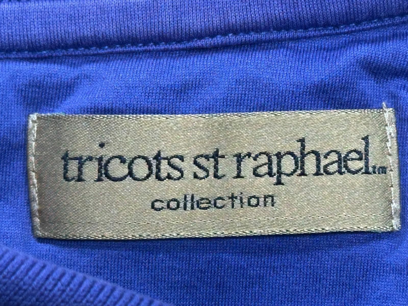 Tricots St. Raphael Tricots St Raphael 1/4 Button Cotton Polo Shirt Blue Mens S Size US S / EU 44-46 / 1 - 7 Thumbnail