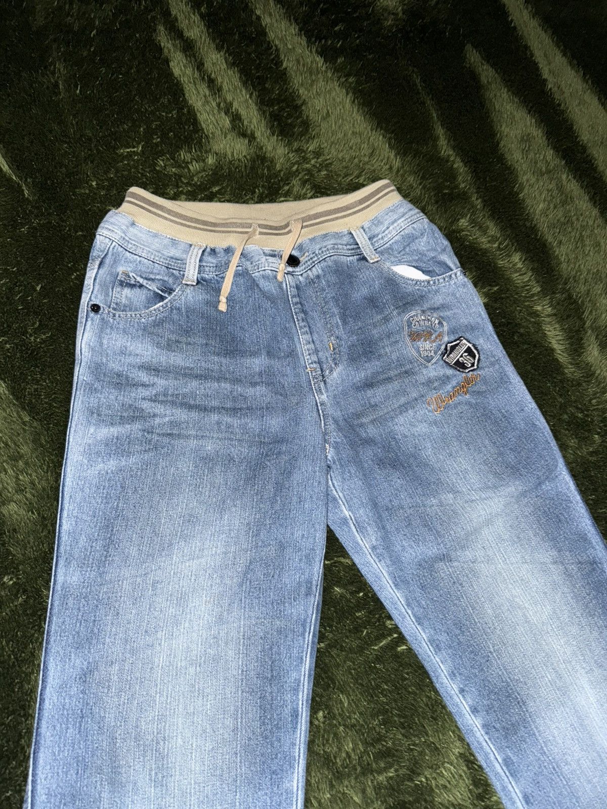 Wrangler [W32-33] Wrangler Japan Elastic embroidery Denim Size US 32 / EU 48 - 5 Thumbnail