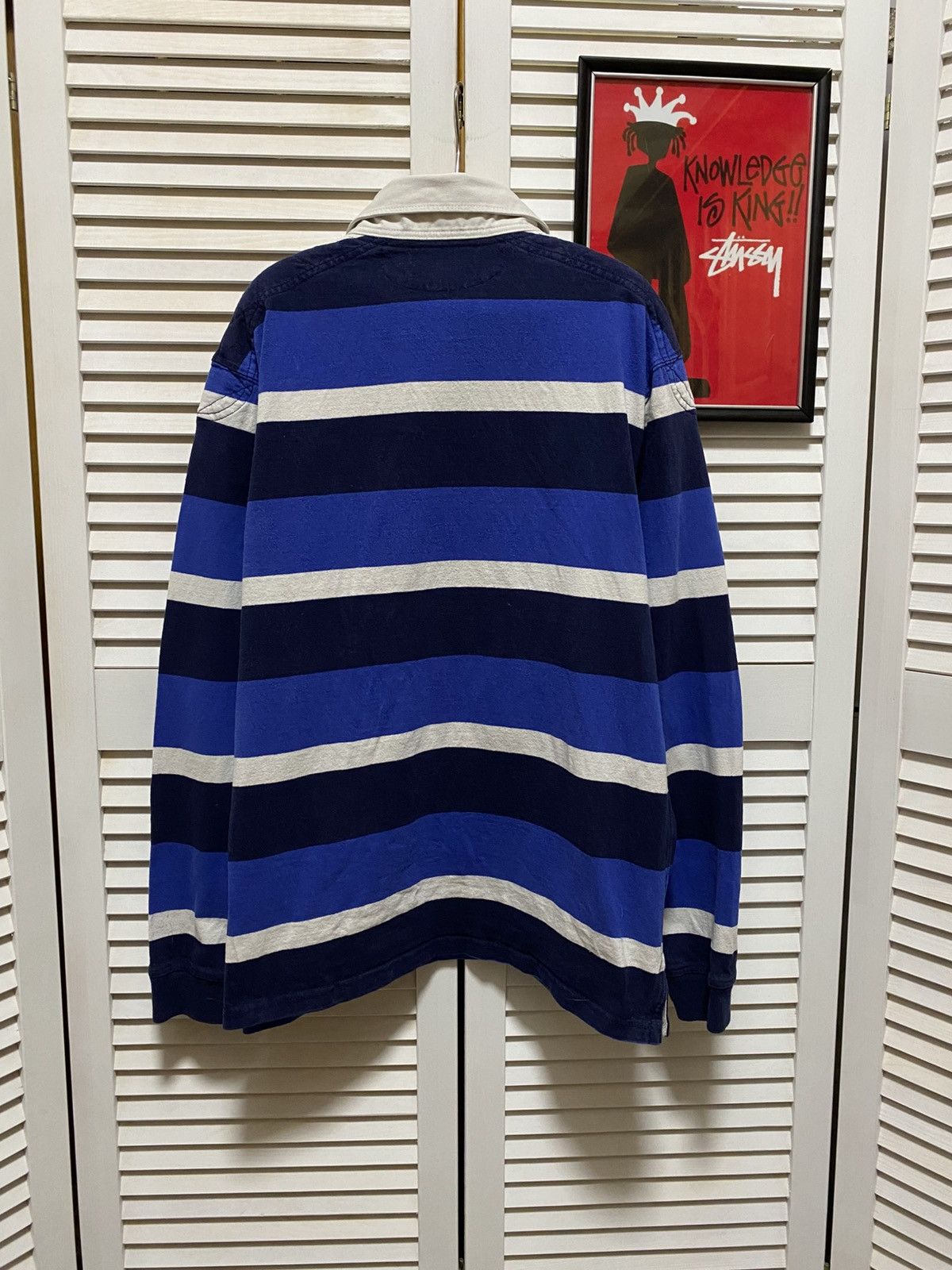 Polo Ralph Lauren Vintage Polo Ralph Lauren T Shirt Long Sleeve Rugby Striped Size US L / EU 52-54 / 3 - 5 Thumbnail