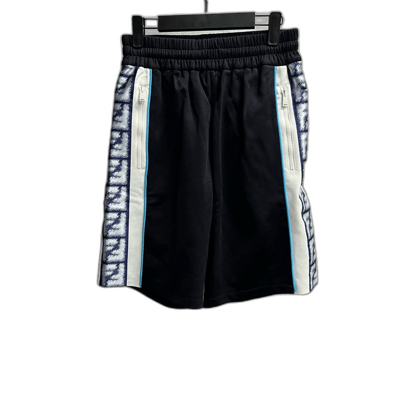 Fendi Fendi Black Side Stripe Casual Shorts Size US 27 - 1 Thumbnail