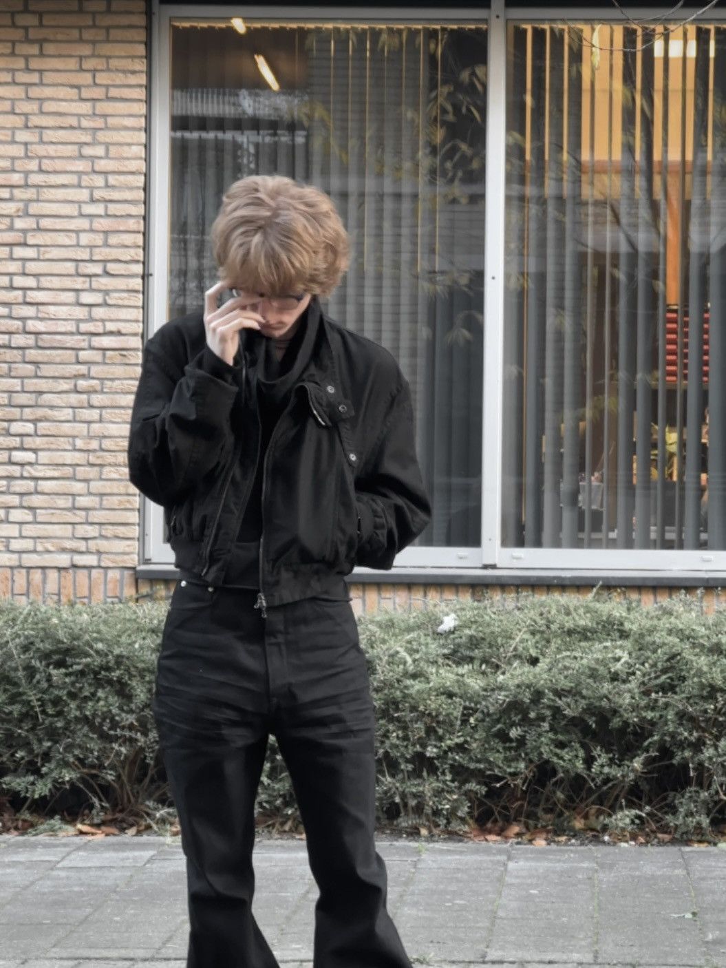 Julius AW25 cropped moleskin military bomber jacket Size US M / EU 48-50 / 2 - 7 Thumbnail
