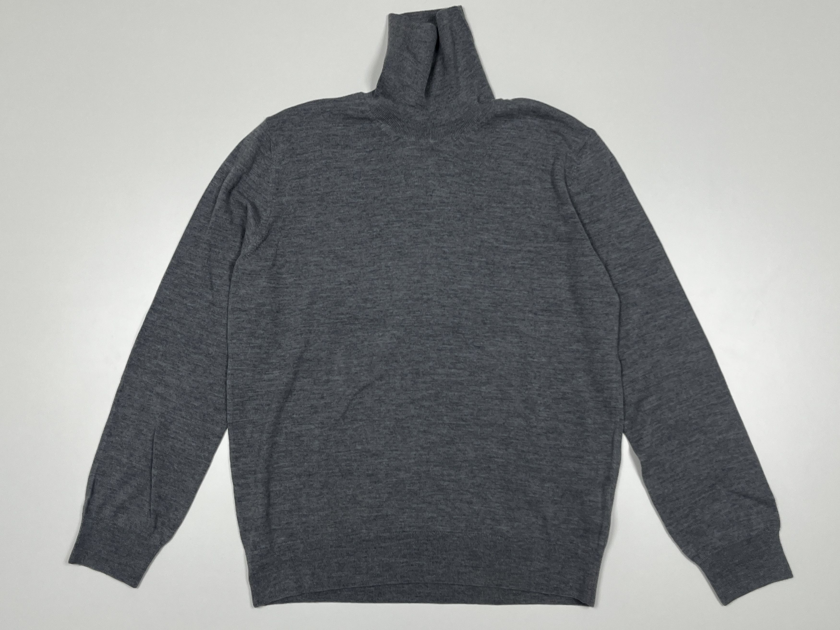 Ermenegildo Zegna Zegna Wool Turtleneck Sweater / Grey / XL / New with Tags Size US XL / EU 56 / 4 - 1 Thumbnail