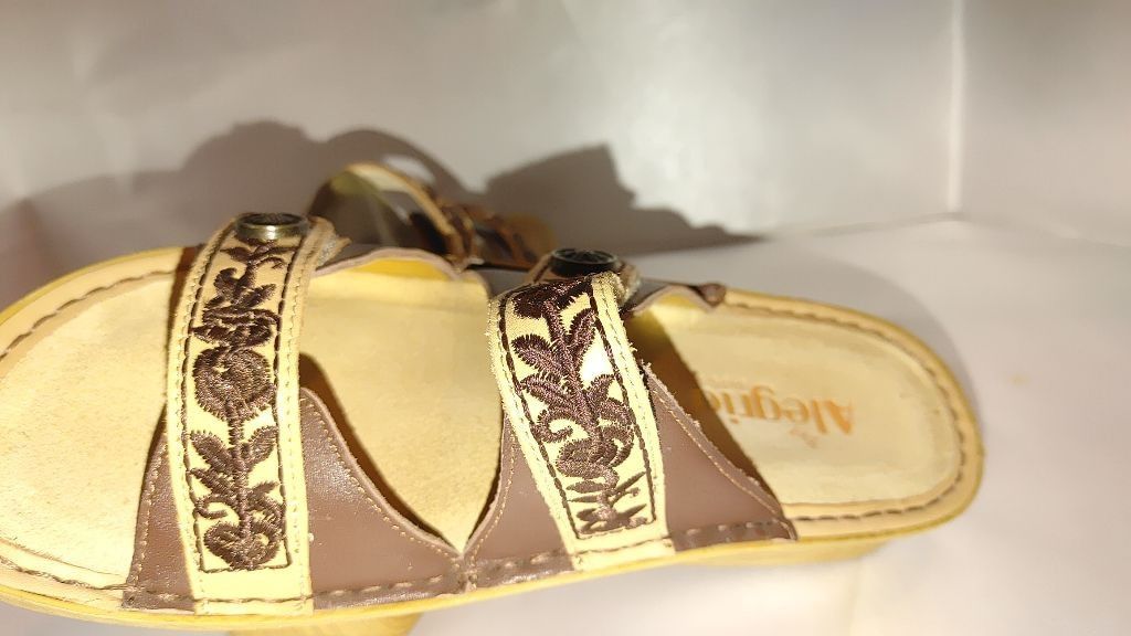 Alyx Alegria Clara Coco CLA 612 leather slip-on sandals size 38 Size US 7.5 / IT 37.5 - 8 Thumbnail