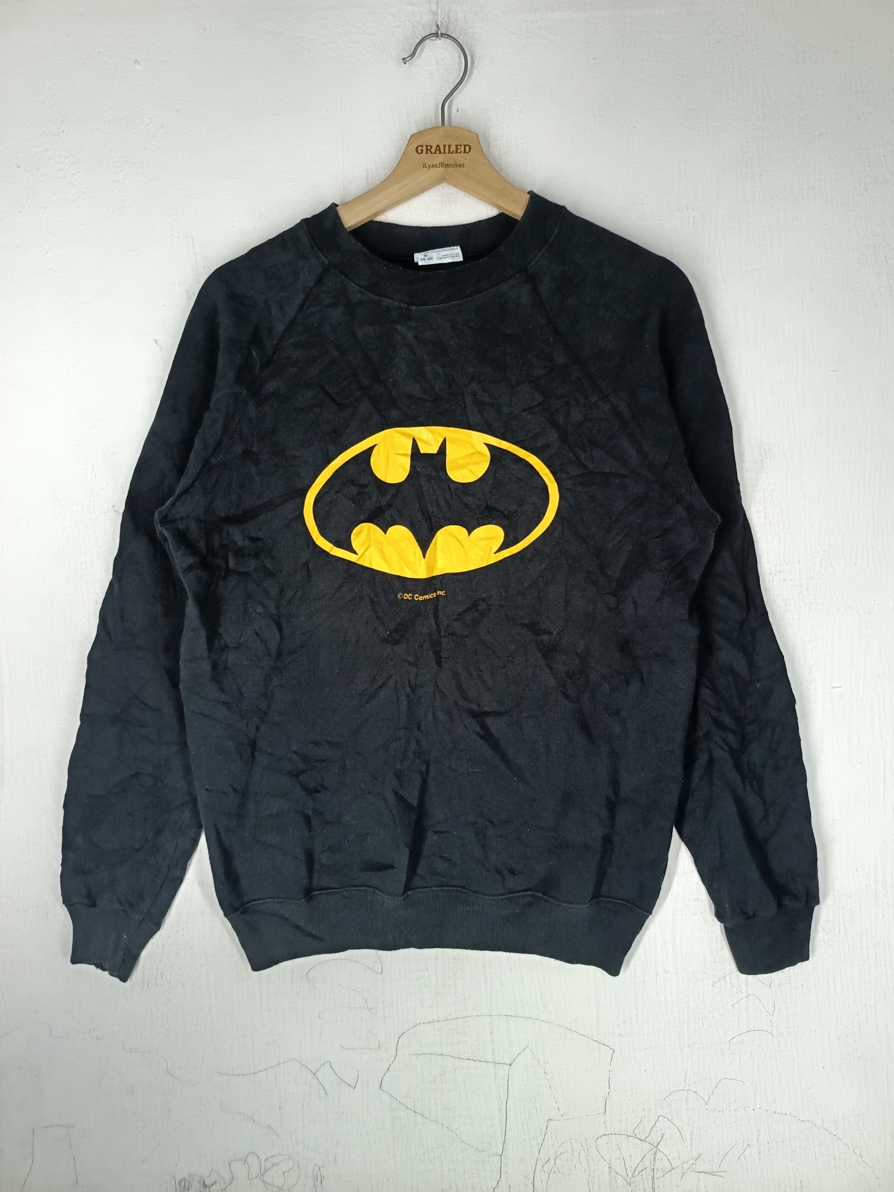 DC Comics Vintage 80's Batman Logo Sweatshirt Rare Size US M / EU 48-50 / 2 - 1 Thumbnail