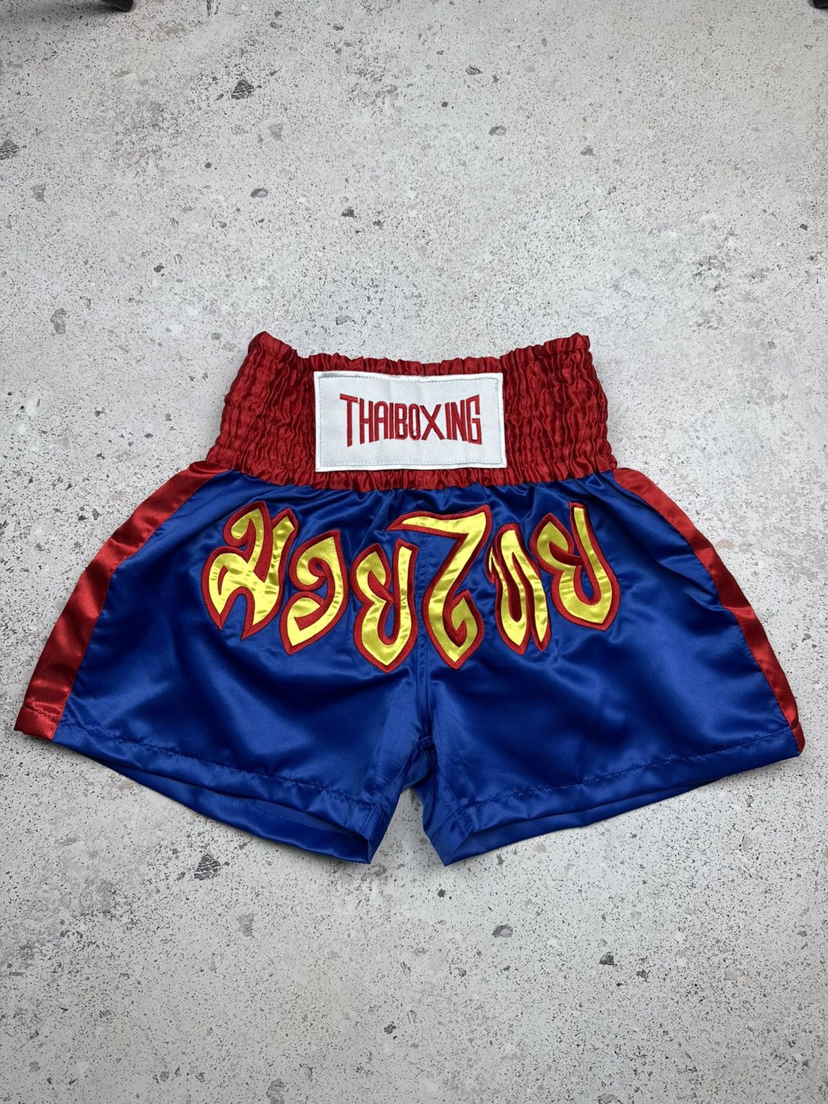 Japanese Brand × Vintage Vintage Muay Thai Shorts Thaiboxing MMA M1 UFC Y2K Size US 32 / EU 48 - 1 Thumbnail