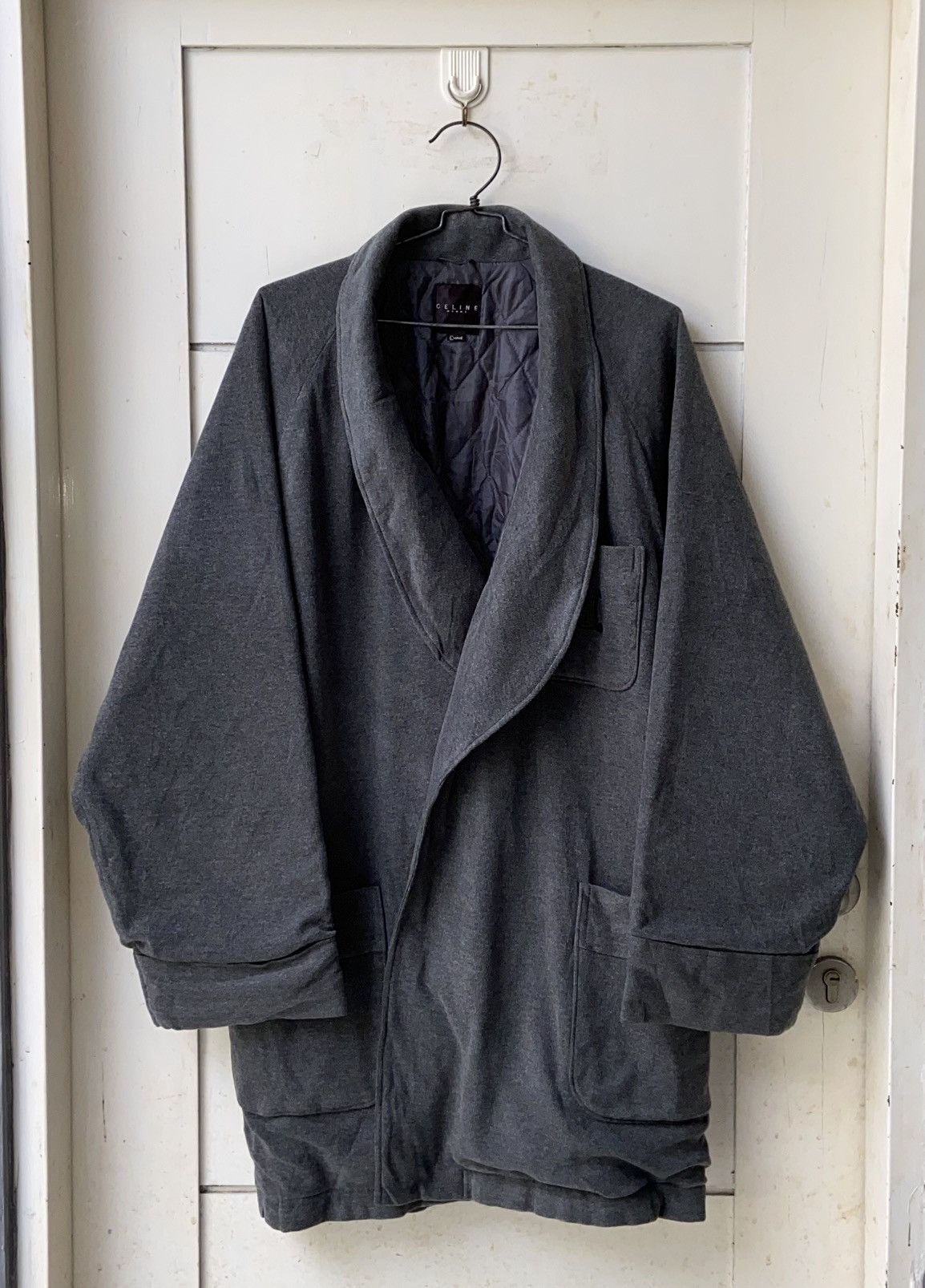 image of Celine Grey Coats Jacket, Men's (Size 2XL)