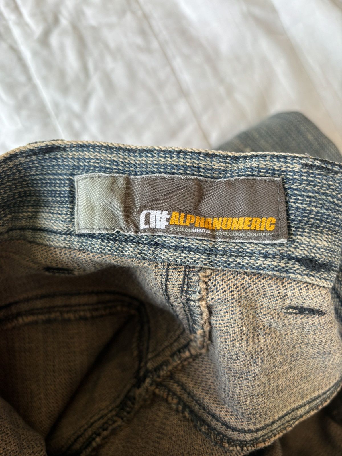 Alphanumeric Alphanumeric Pinstriped Wide Baggy Jeans Size US 34 / EU 50 - 10 Thumbnail