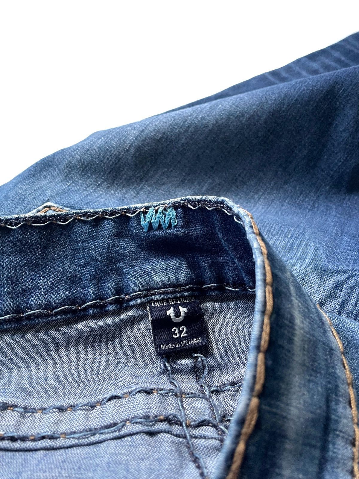 True Religion True Religion Men Blue Jeans Size 32 Super T Relaxed Skinny Size US 32 / EU 48 - 9 Thumbnail