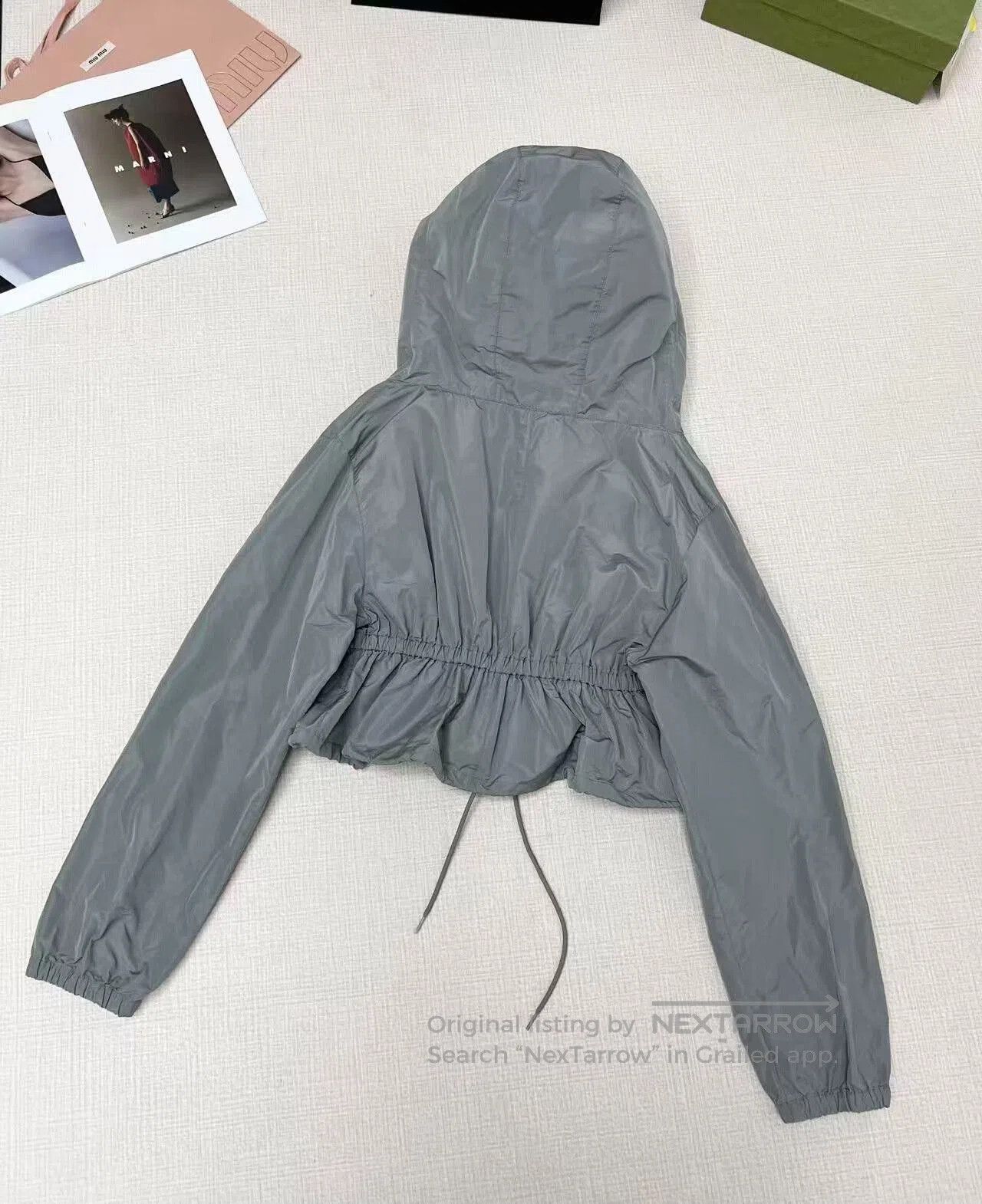 Miu Miu Miu Miu Gray Windbreaker Jacket Size 42. Size M / US 6-8 / IT 42-44 - 2 Thumbnail
