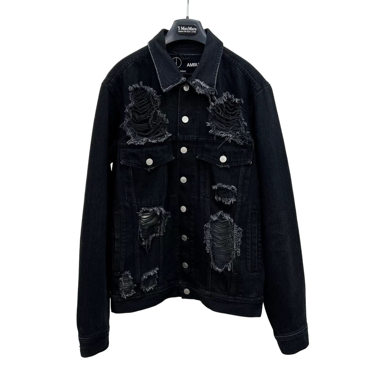 Ambush Design × peaceminusone AMBUSH x PEACEMINUSONE Distressed Denim Jacket Size 2 Size US M / EU 48-50 / 2 - 1 Thumbnail